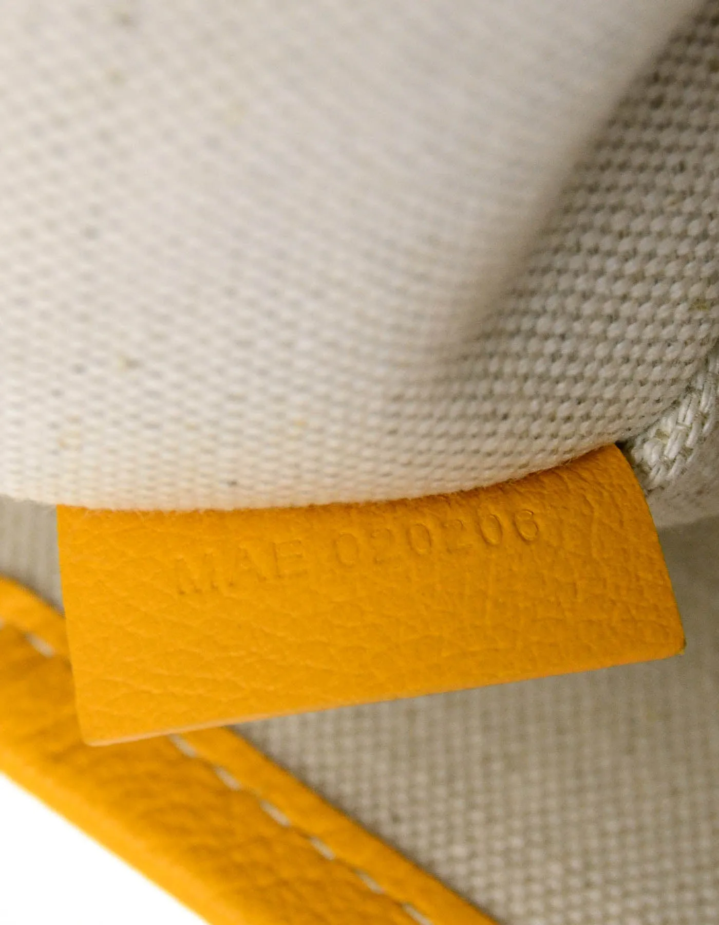 Goyard 2020 Yellow Goyardine Bulldog Villette Tote
