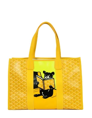 Goyard 2020 Yellow Goyardine Bulldog Villette Tote
