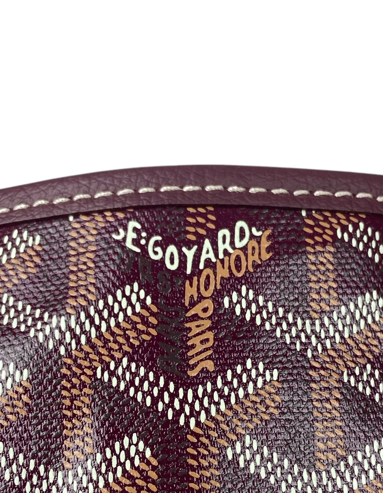 Goyard Burgundy Goyardine St. Louis GM Tote Bag