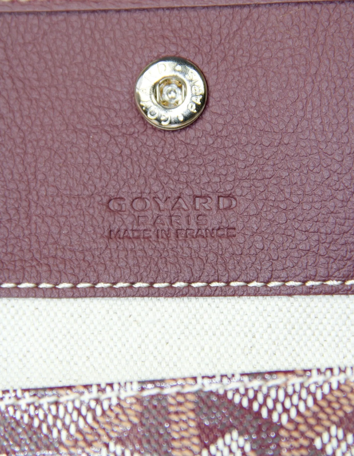 Goyard Burgundy Goyardine St. Louis GM Tote Bag