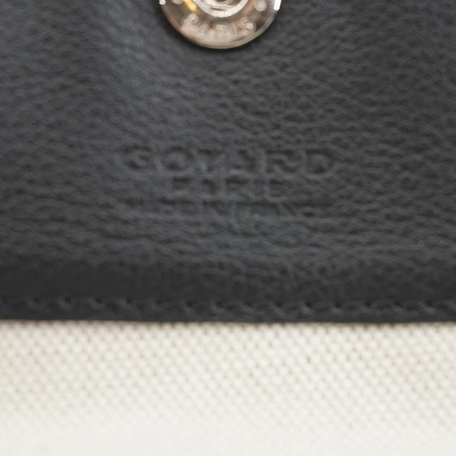 GOYARD Coated Canvas Wristlet Black