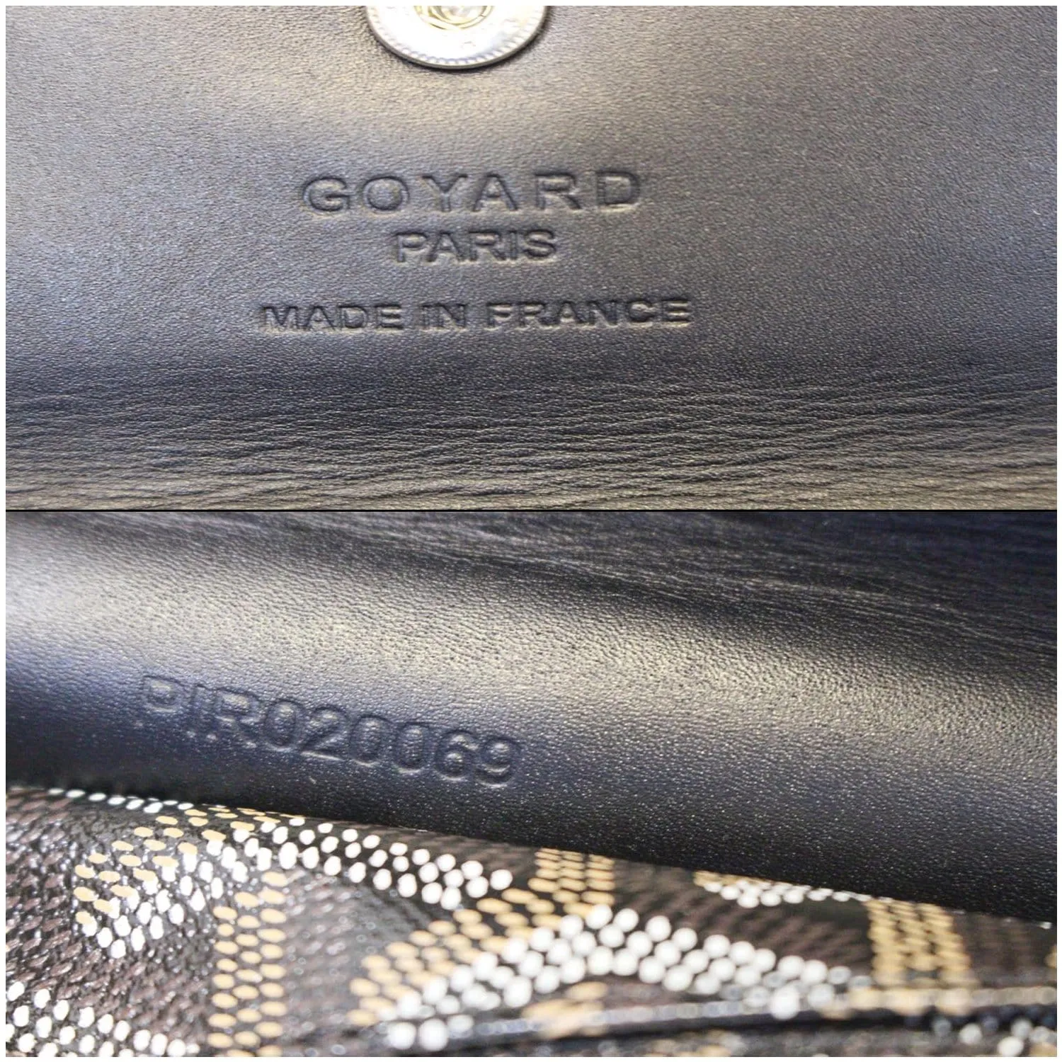 GOYARD Goyardine Saint Louis PM Tote Bag Black