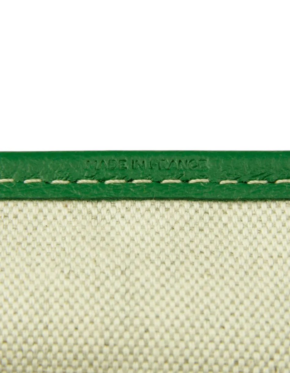 Goyard NEW Green Goyardine St. Louis GM Tote