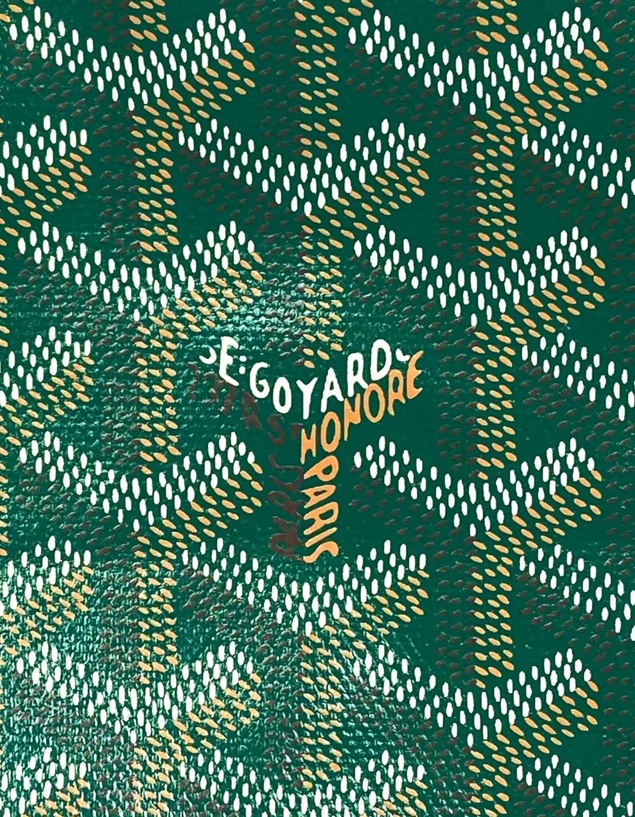 Goyard NEW Green Goyardine St. Louis GM Tote