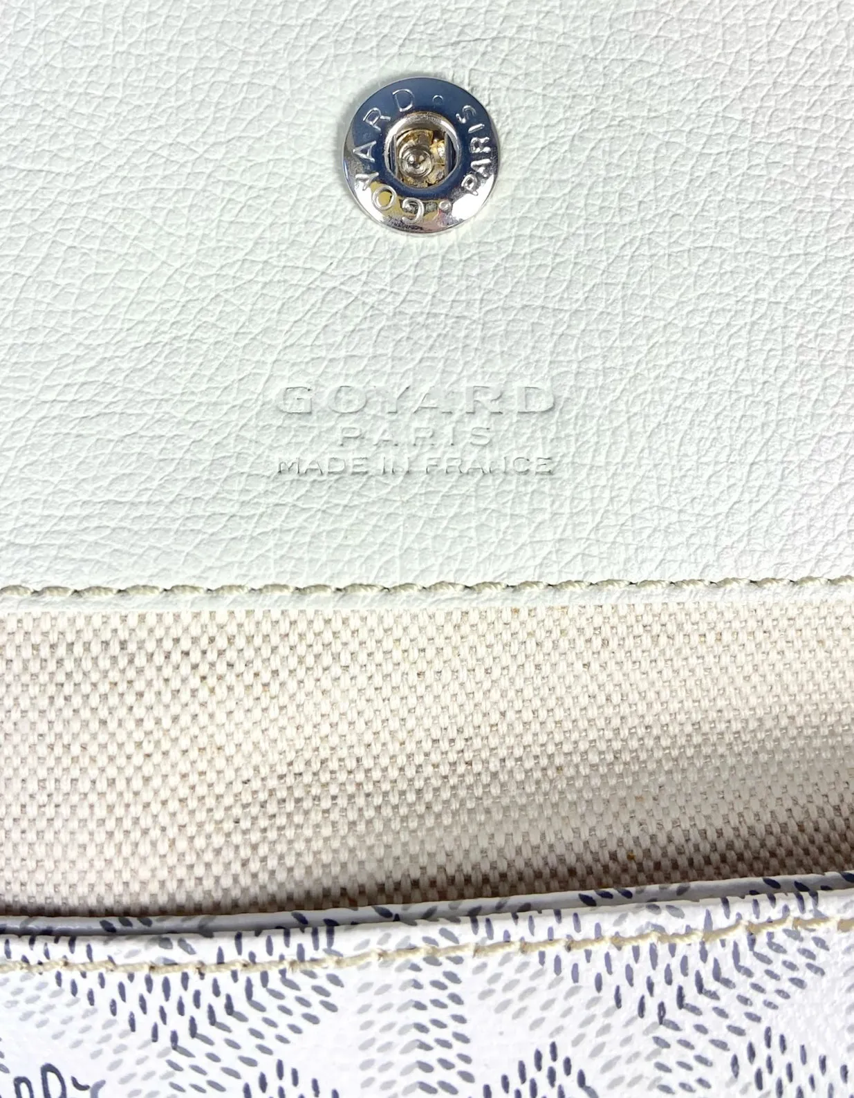Goyard NEW White Goyardine St. Louis GM Tote
