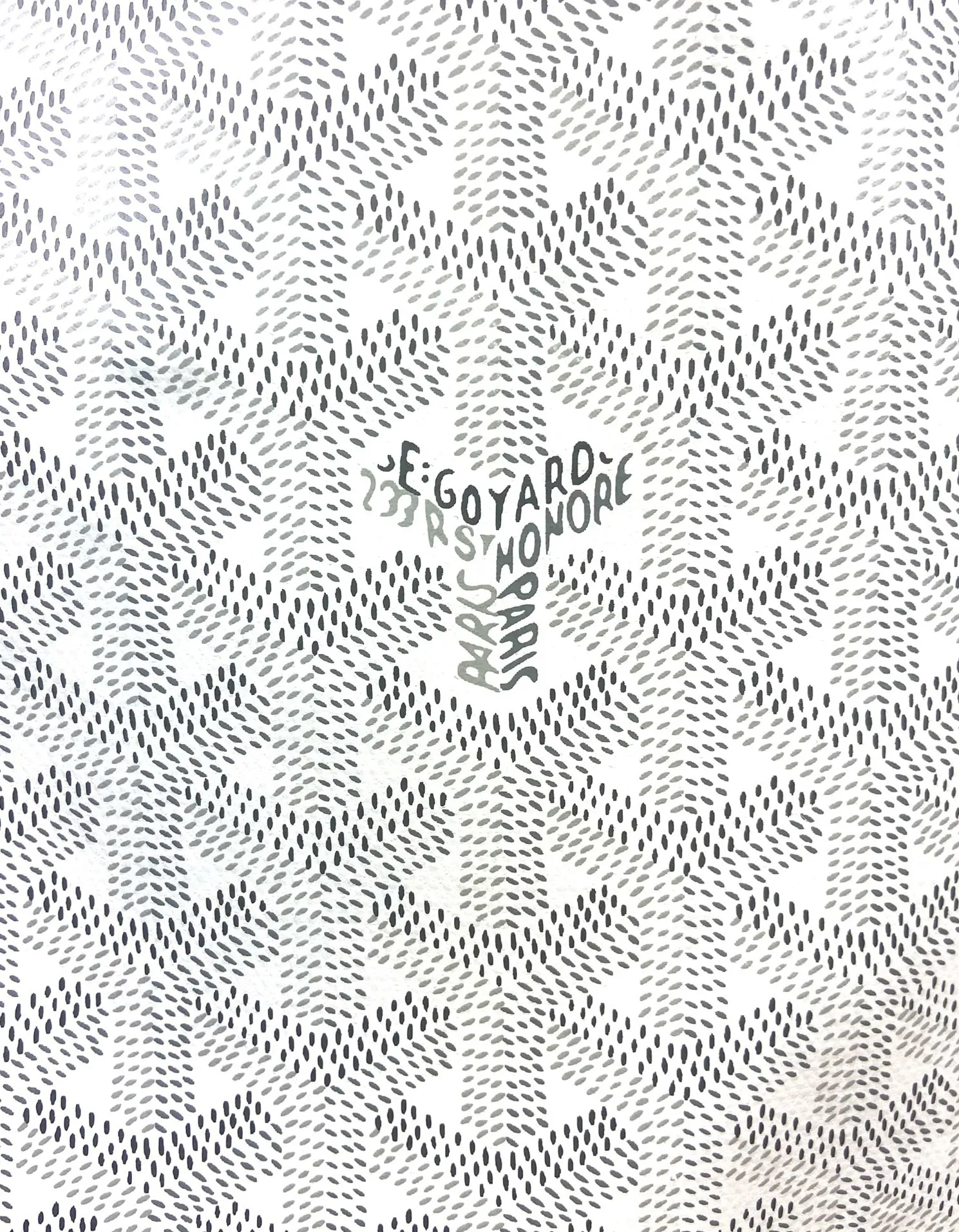 Goyard NEW White Goyardine St. Louis GM Tote