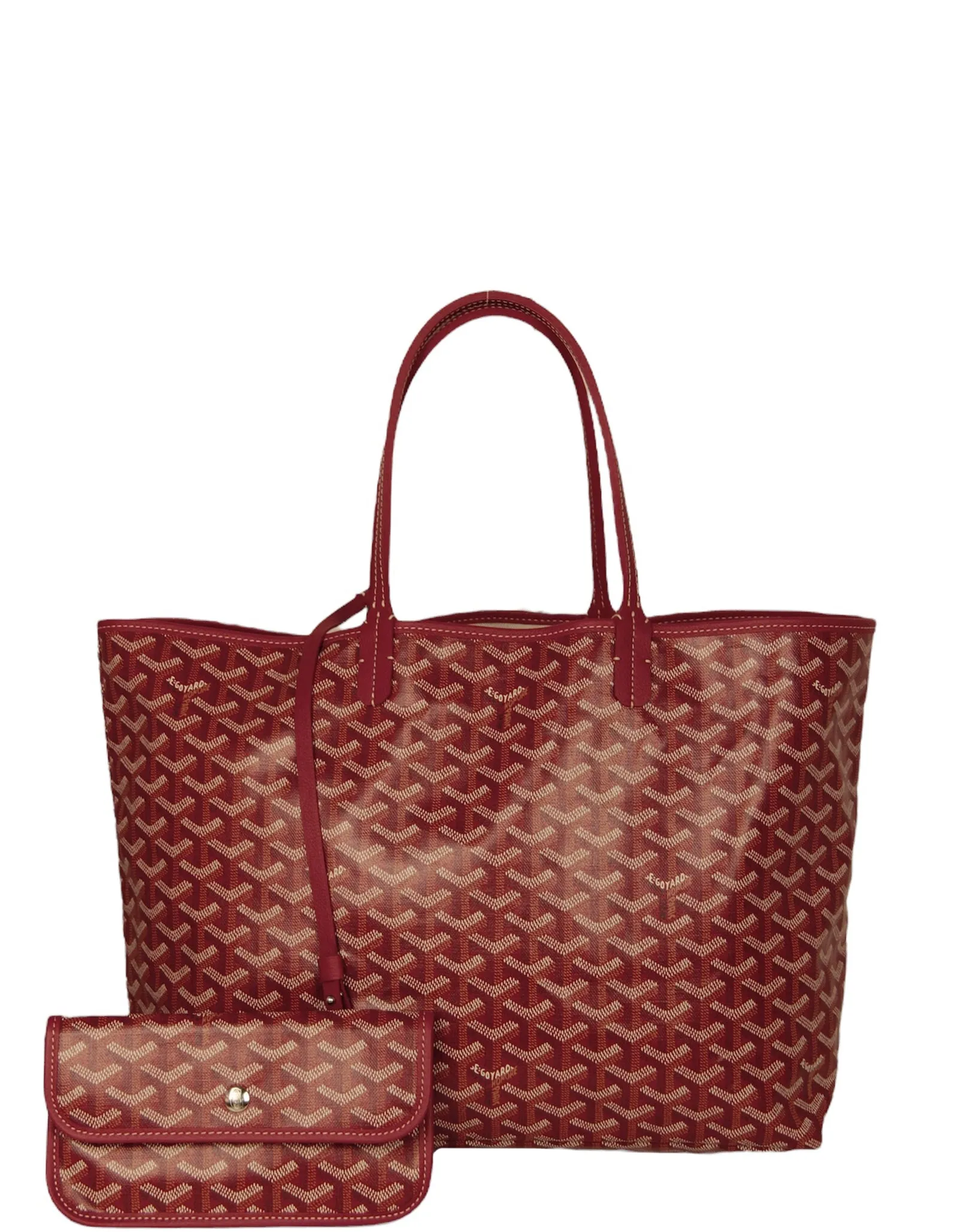 Goyard Red Canvas Goyardine St. Louis PM Tote Bag