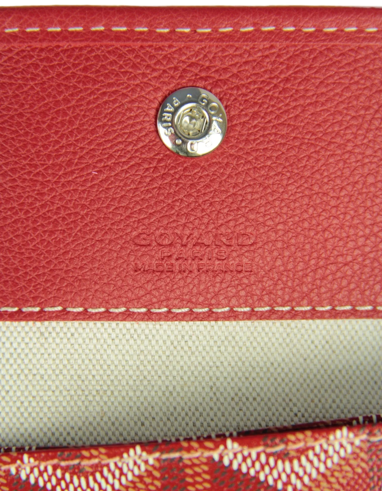 Goyard Red Canvas Goyardine St. Louis PM Tote Bag