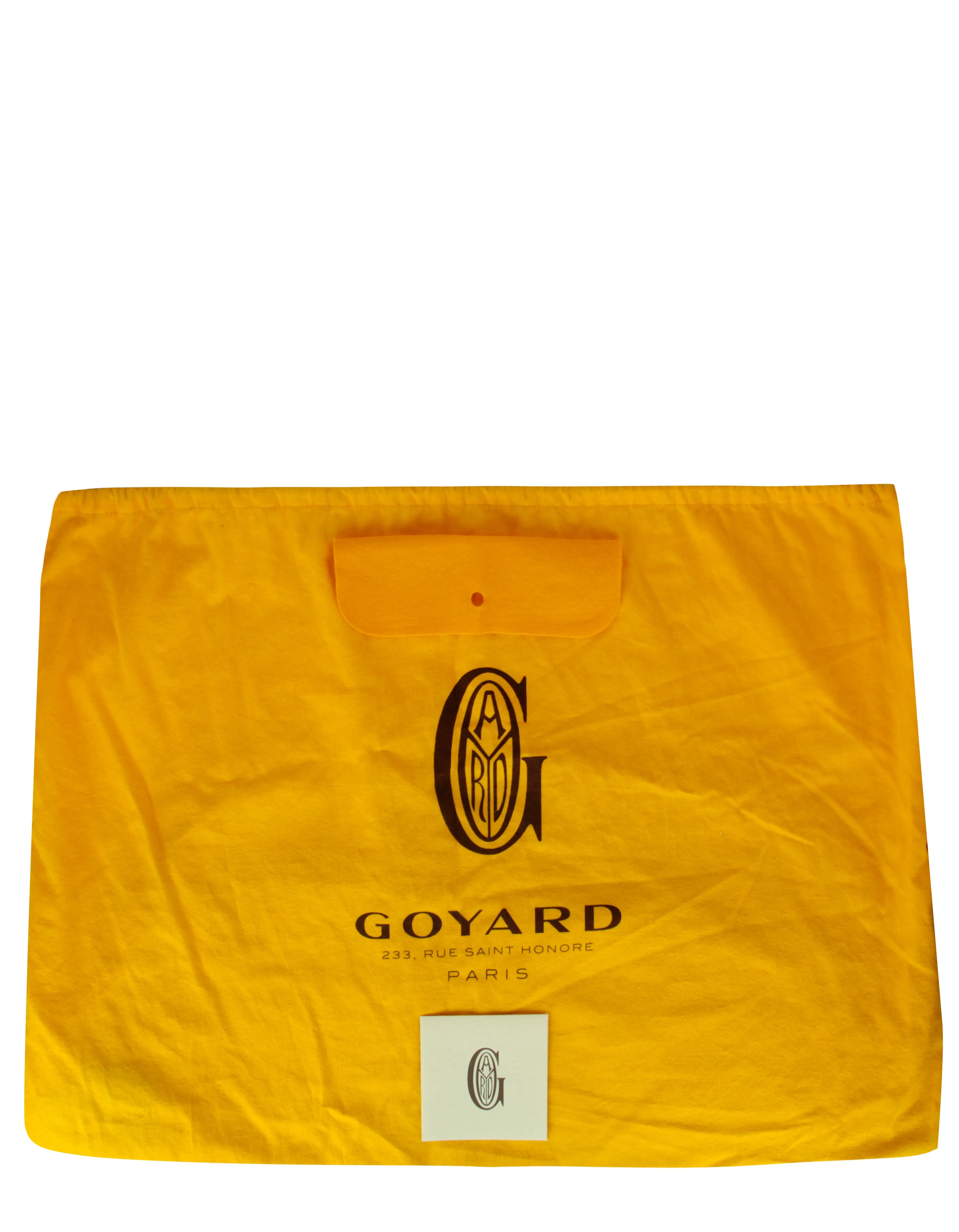 Goyard White Canvas Goyardine Saint Louis GM Tote Bag w/ Insert