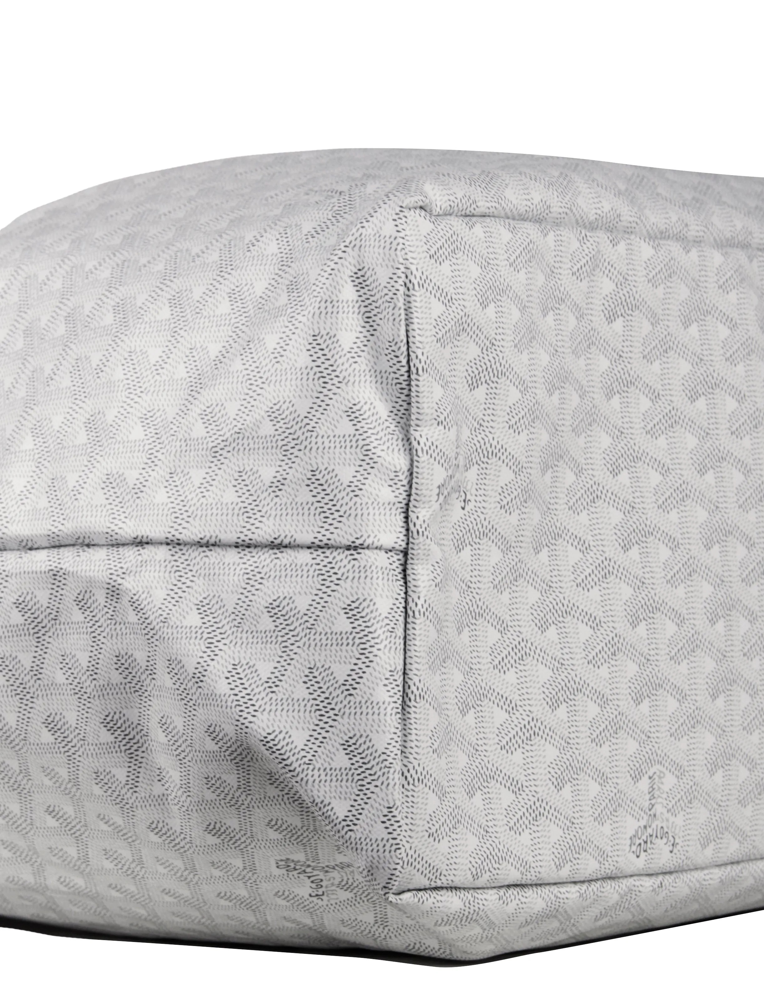 Goyard White Canvas Goyardine Saint Louis GM Tote Bag w/ Insert