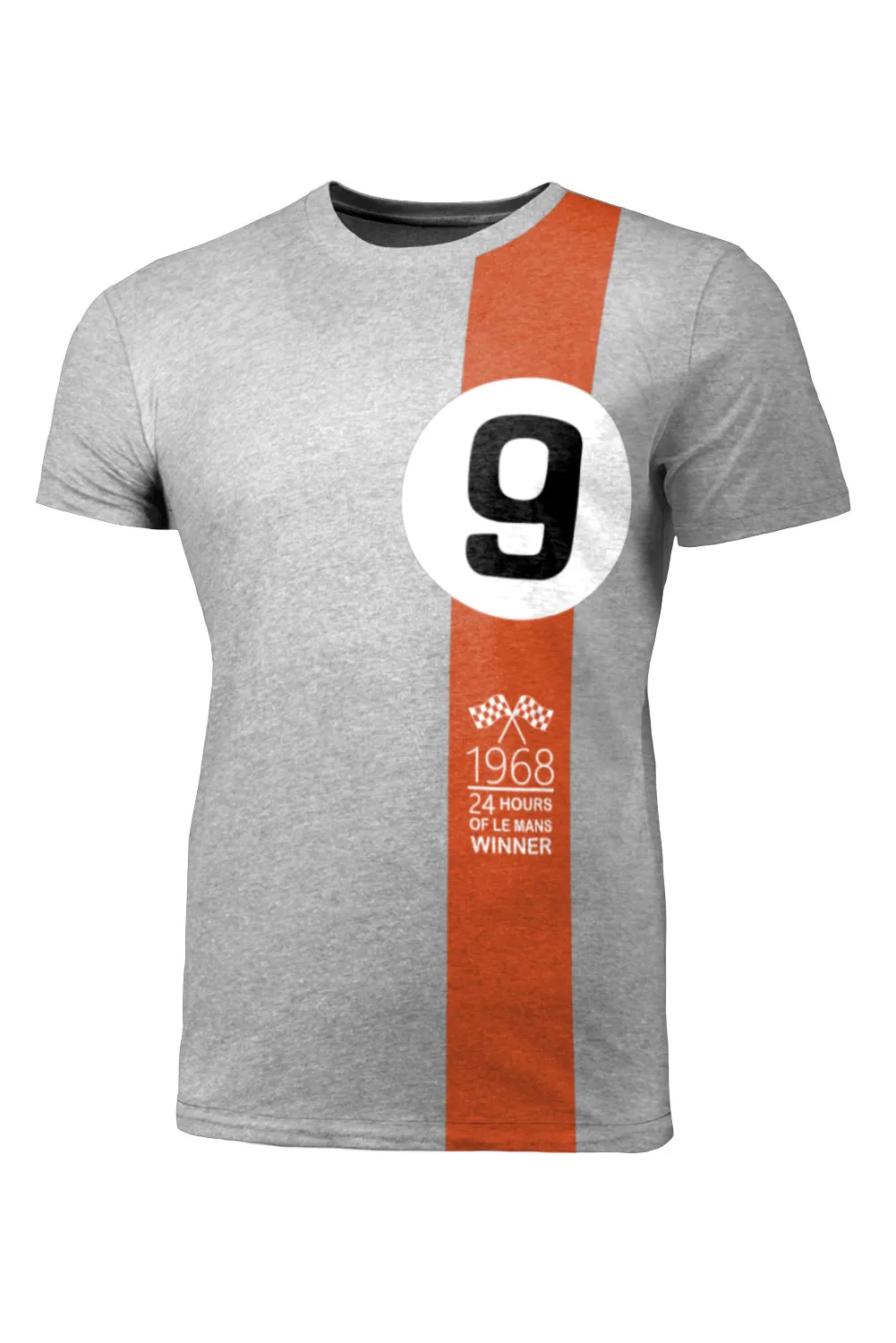 Gray 1968 24 HOURS OF LE MANS WINNER Number 9 Mens Tee