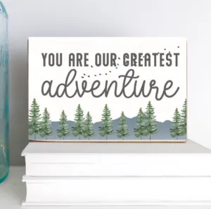 Greatest Adventure Decorative Wooden Block