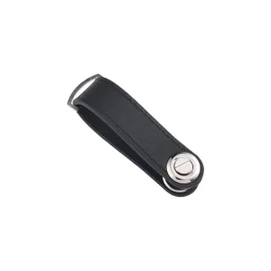 GRID SMRTKey - Black Leather Compact Minimalist Keychain