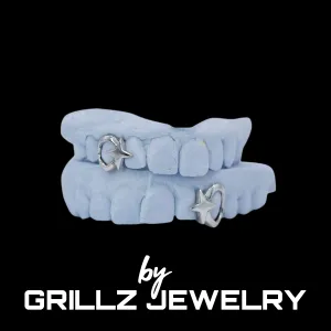 Grillz bold star open face