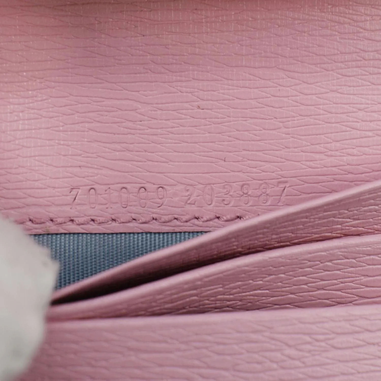 GUCCI  Bananya Print Leather Card Case Holder Pink 701009