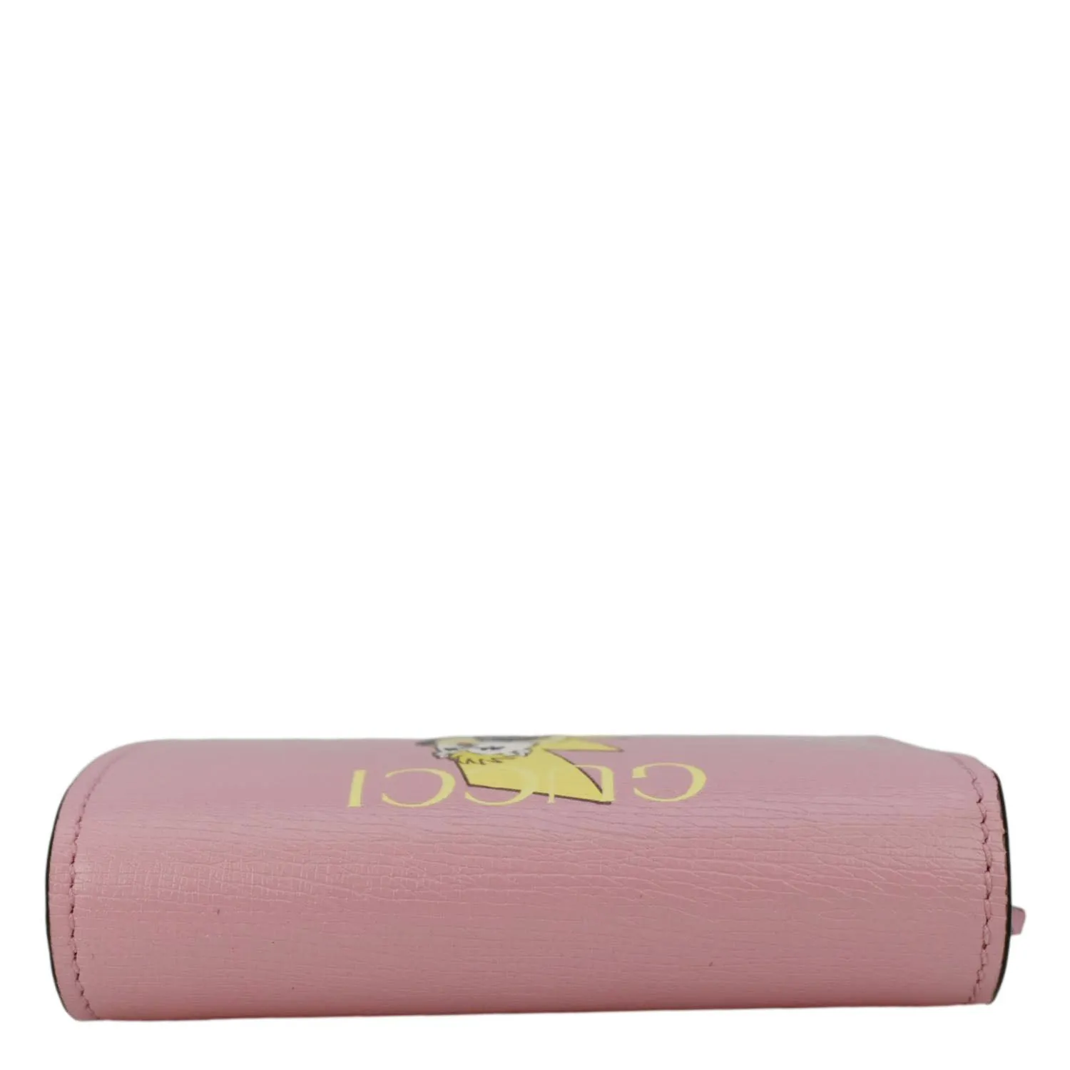 GUCCI  Bananya Print Leather Card Case Holder Pink 701009