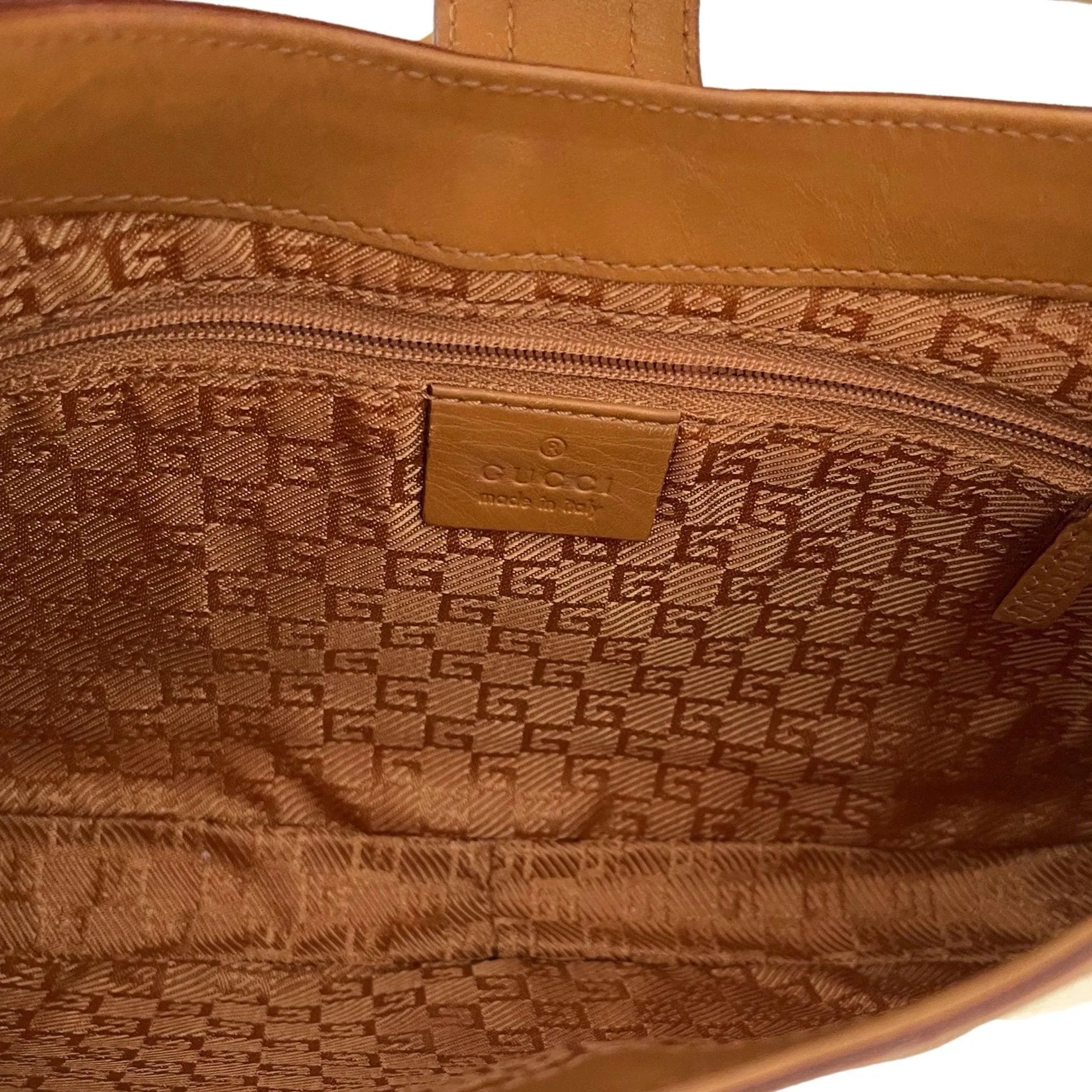 Gucci Beige Logo Shoulder Bag
