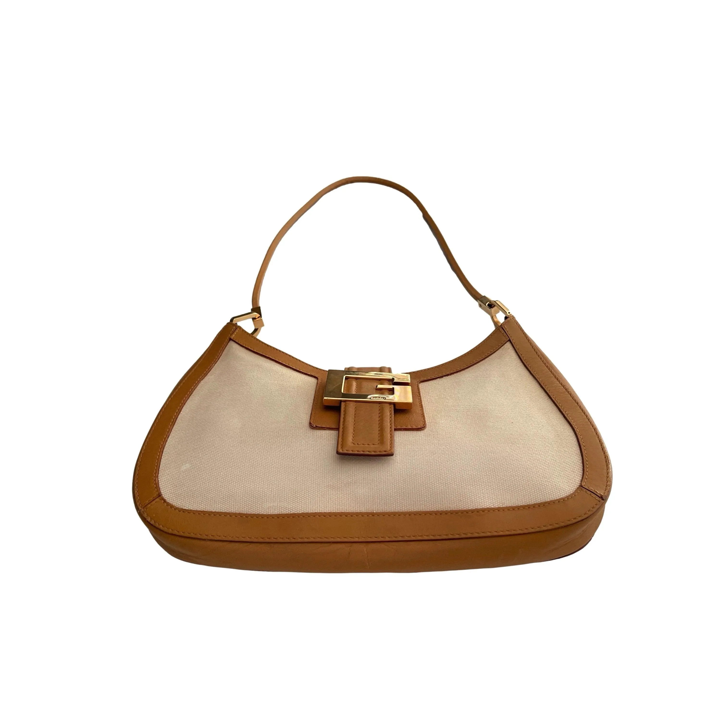 Gucci Beige Logo Shoulder Bag