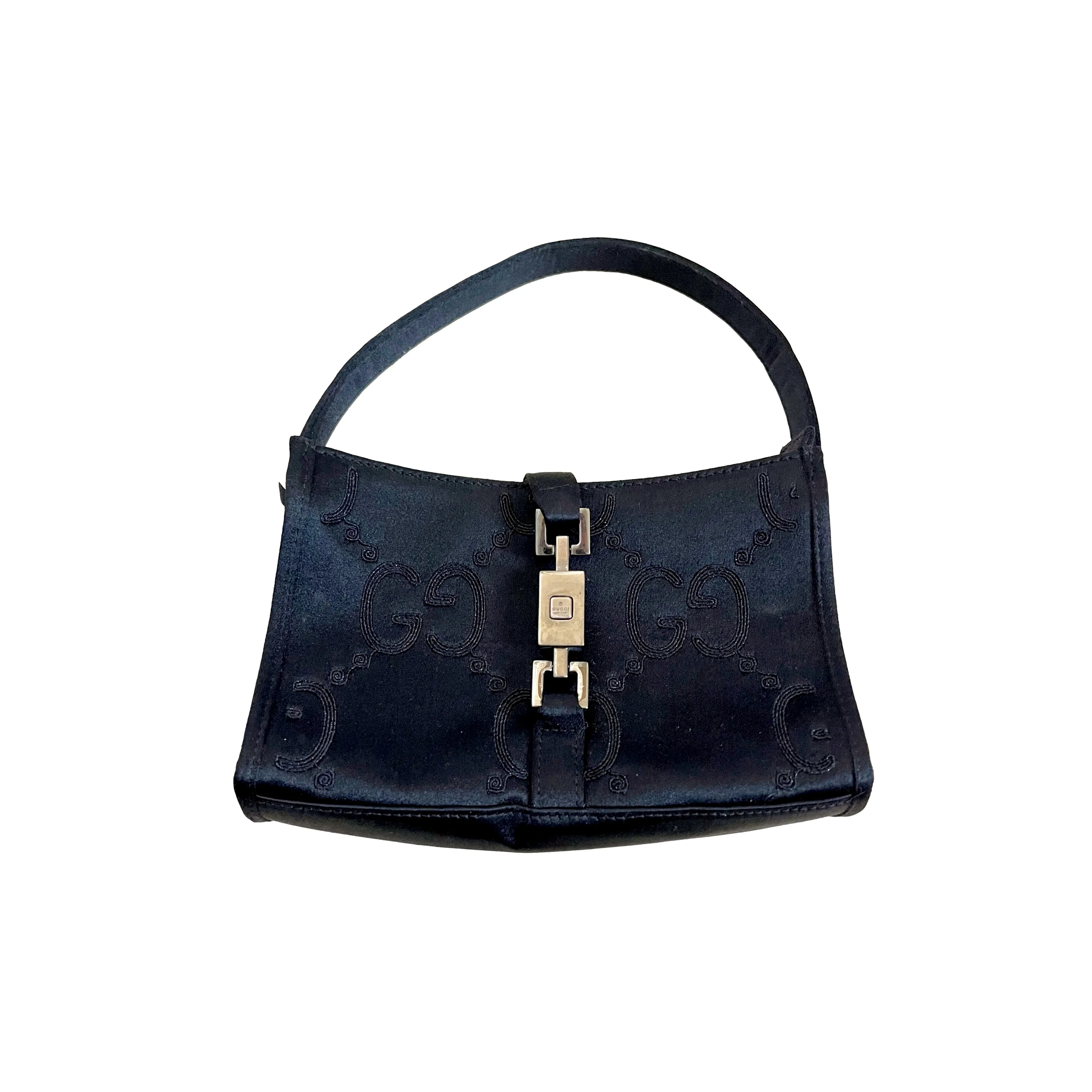 Gucci Black Monogram Mini Jackie Bag
