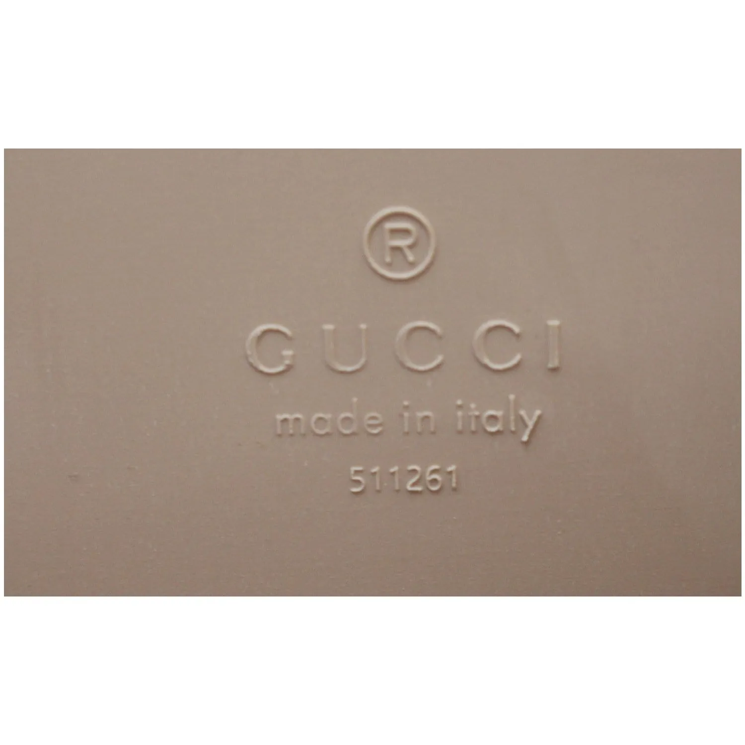 GUCCI Gomma Logo Rubber Tote Bag Pale Pink