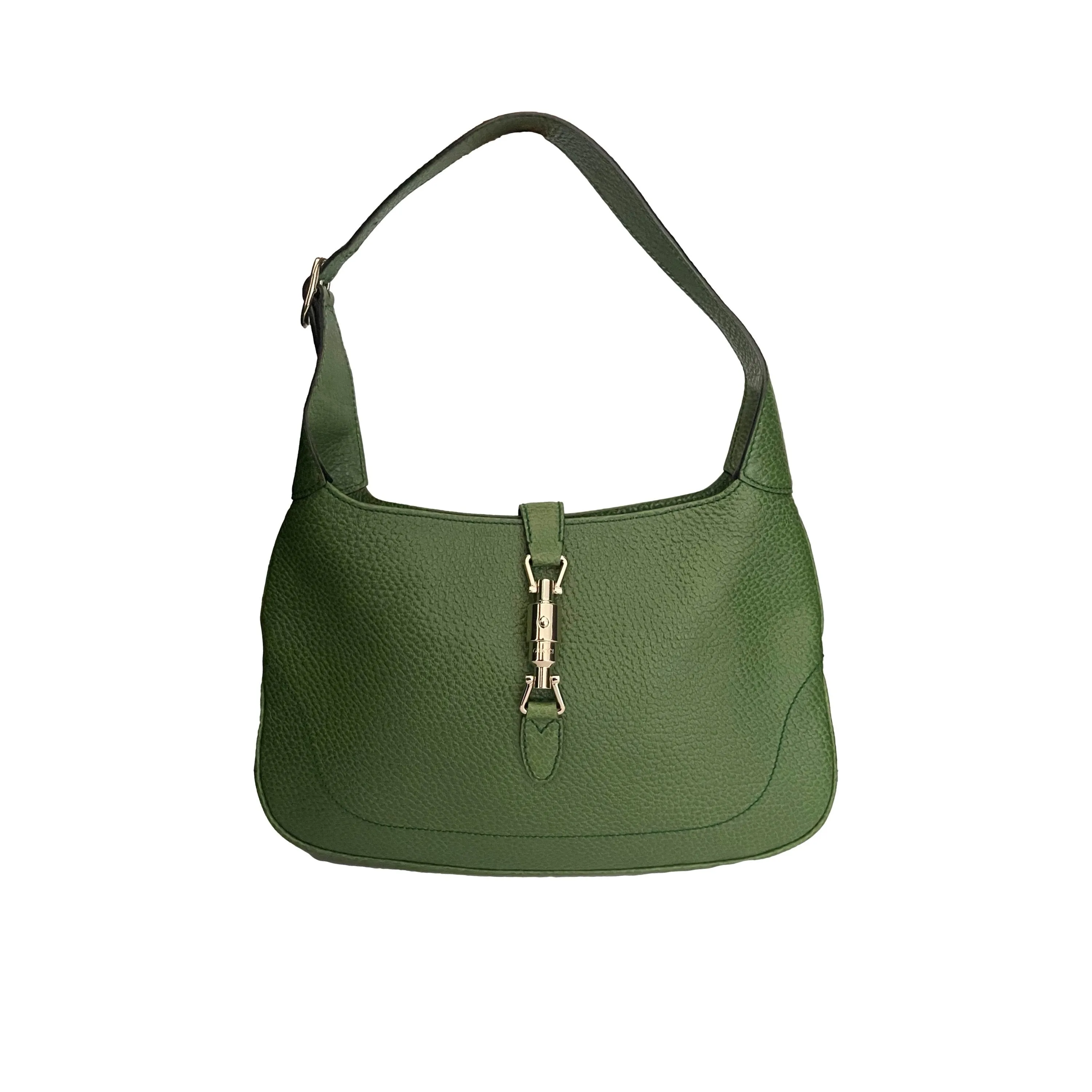 Gucci Green Leather Shoulder Bag