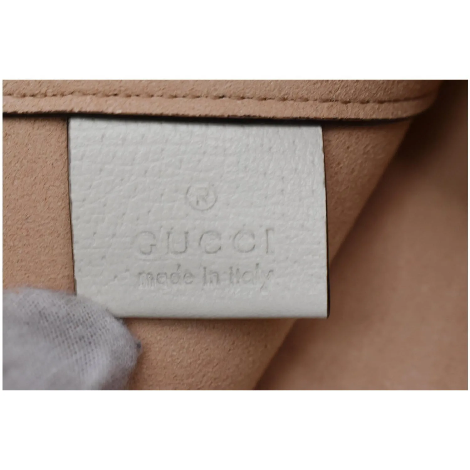 GUCCI Ophidia GG Flora Vertical Shopping Tote Bag White 519335