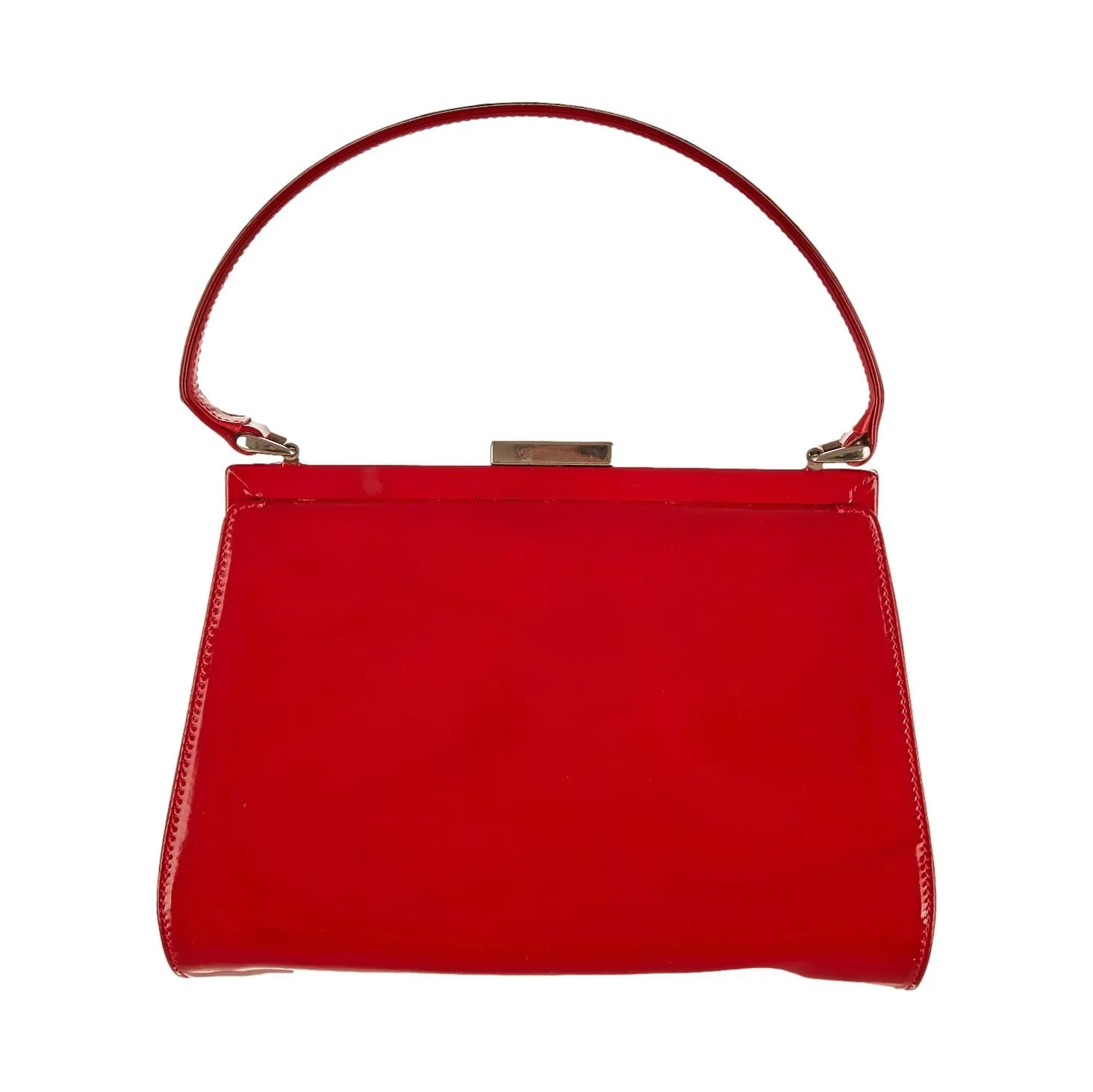 Gucci Red Patent Top Handle Bag