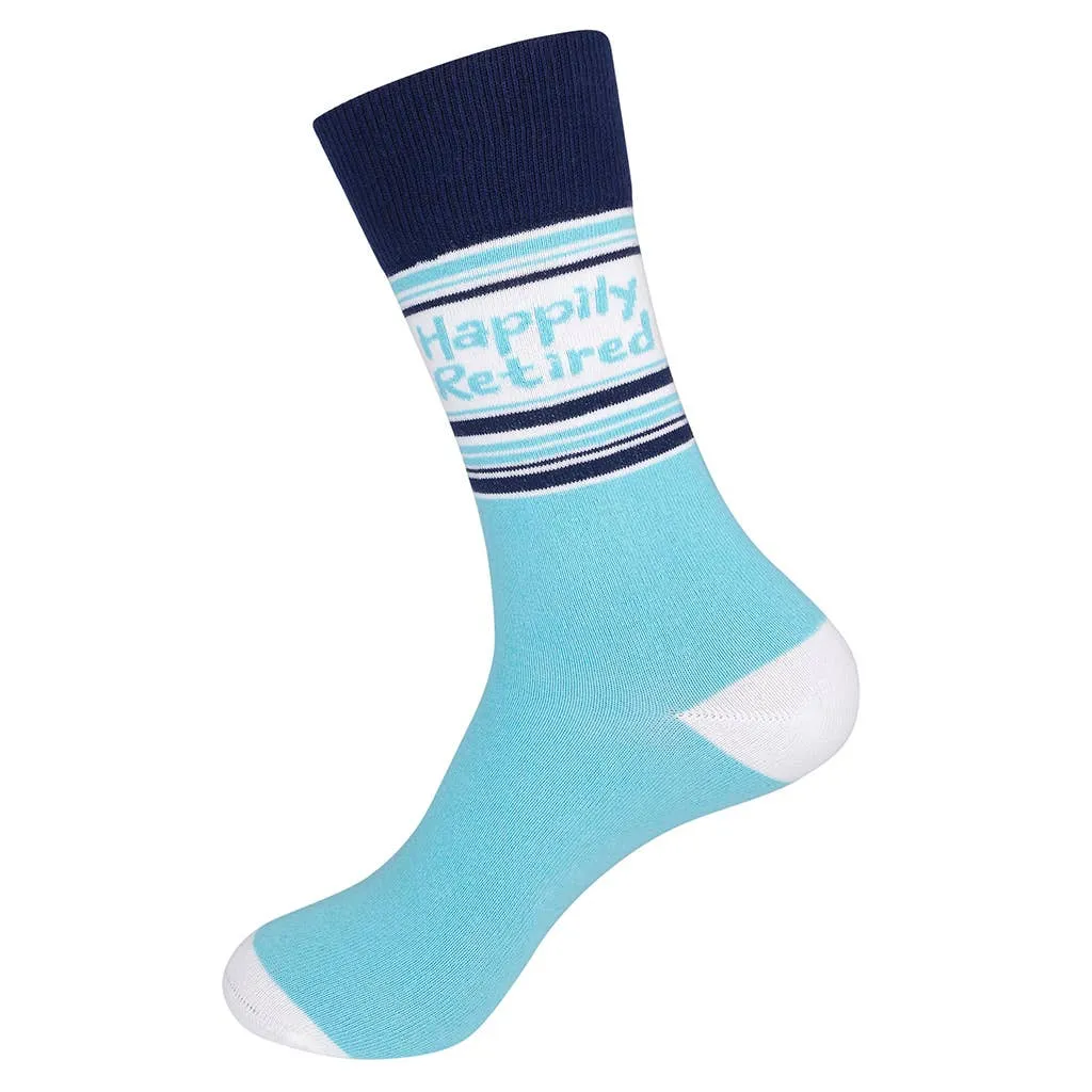 Happily Retired - Not My Problem Anymore Socks | Funny Socks