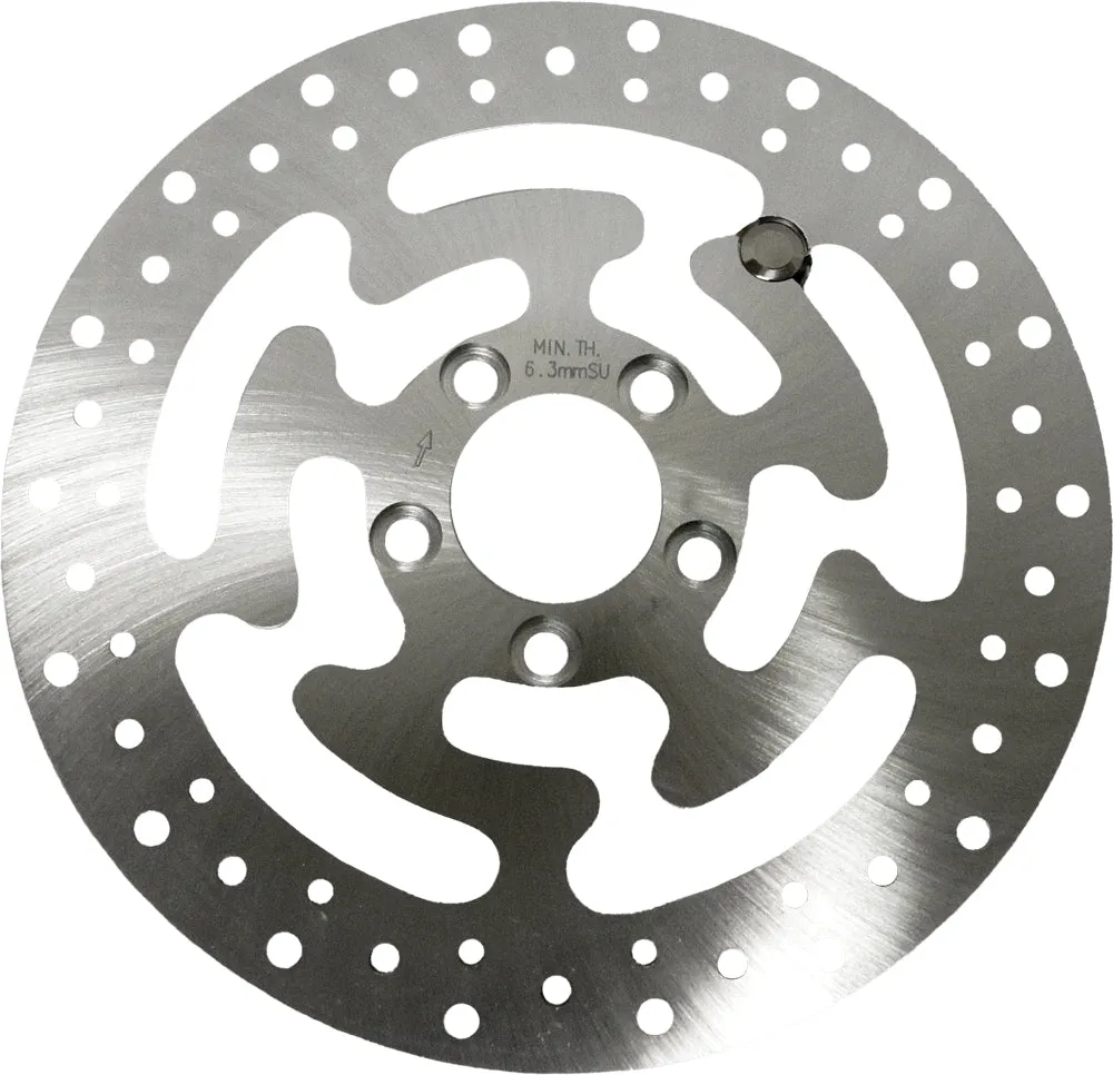 HardDrive 11-069 Touring Rear Brake Rotor - 11.8in. - Stainless