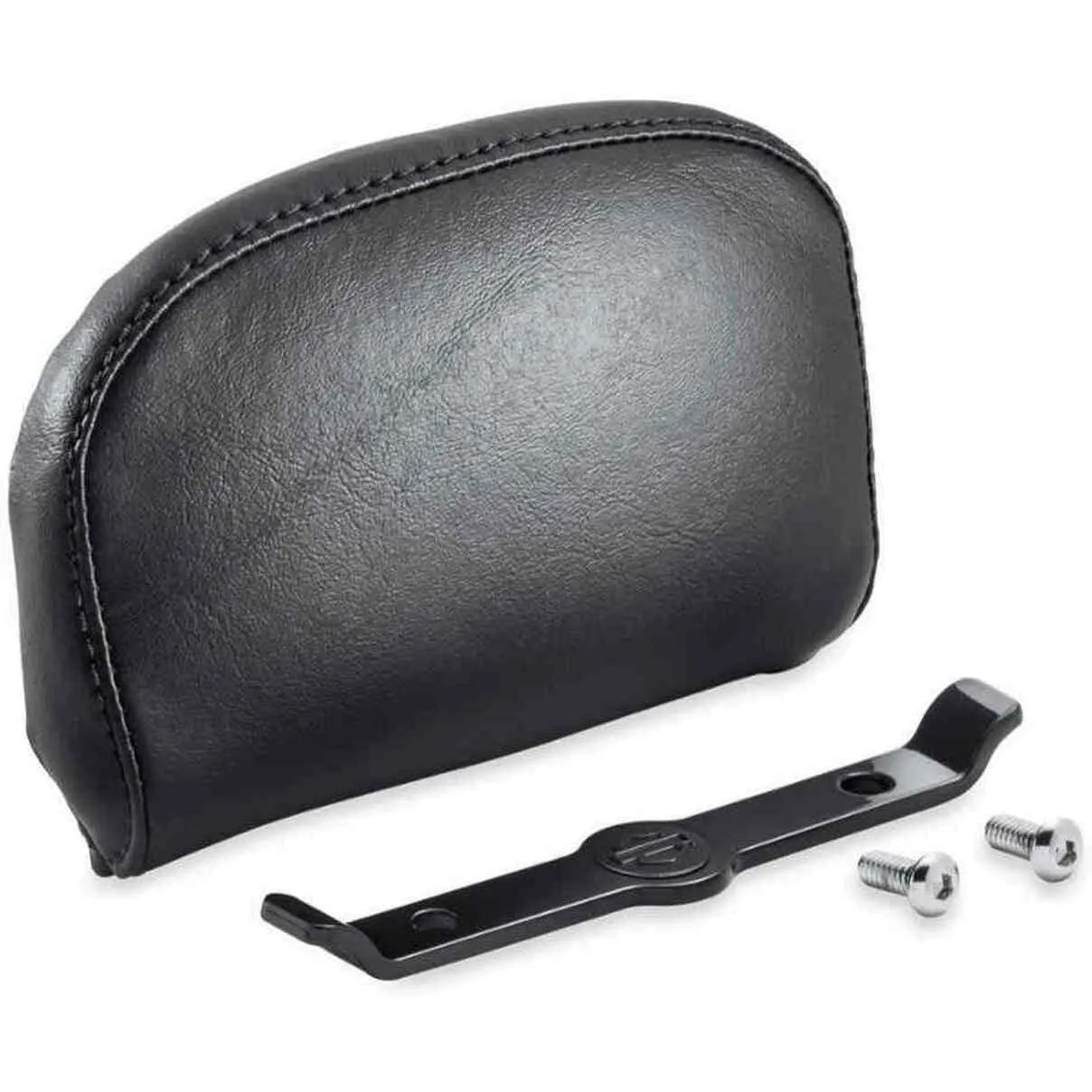 Harley-Davidson® Passenger Backrest Pad - Compact - Smooth Black Vinyl