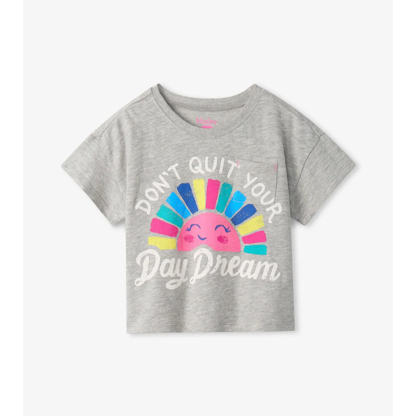 Hatley Daydream Front Pocket Tee - Athletic Grey Melange