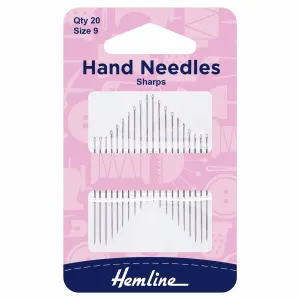 Hemline Hand Sewing Needles: Sharps: Size 9