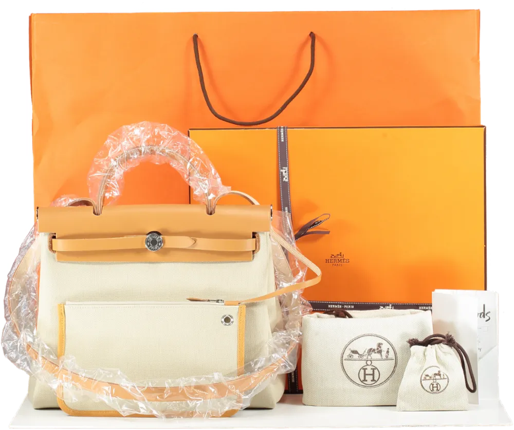 Hermès Herbag 31 - Beton/natural BNIB With Harrods Receipt
