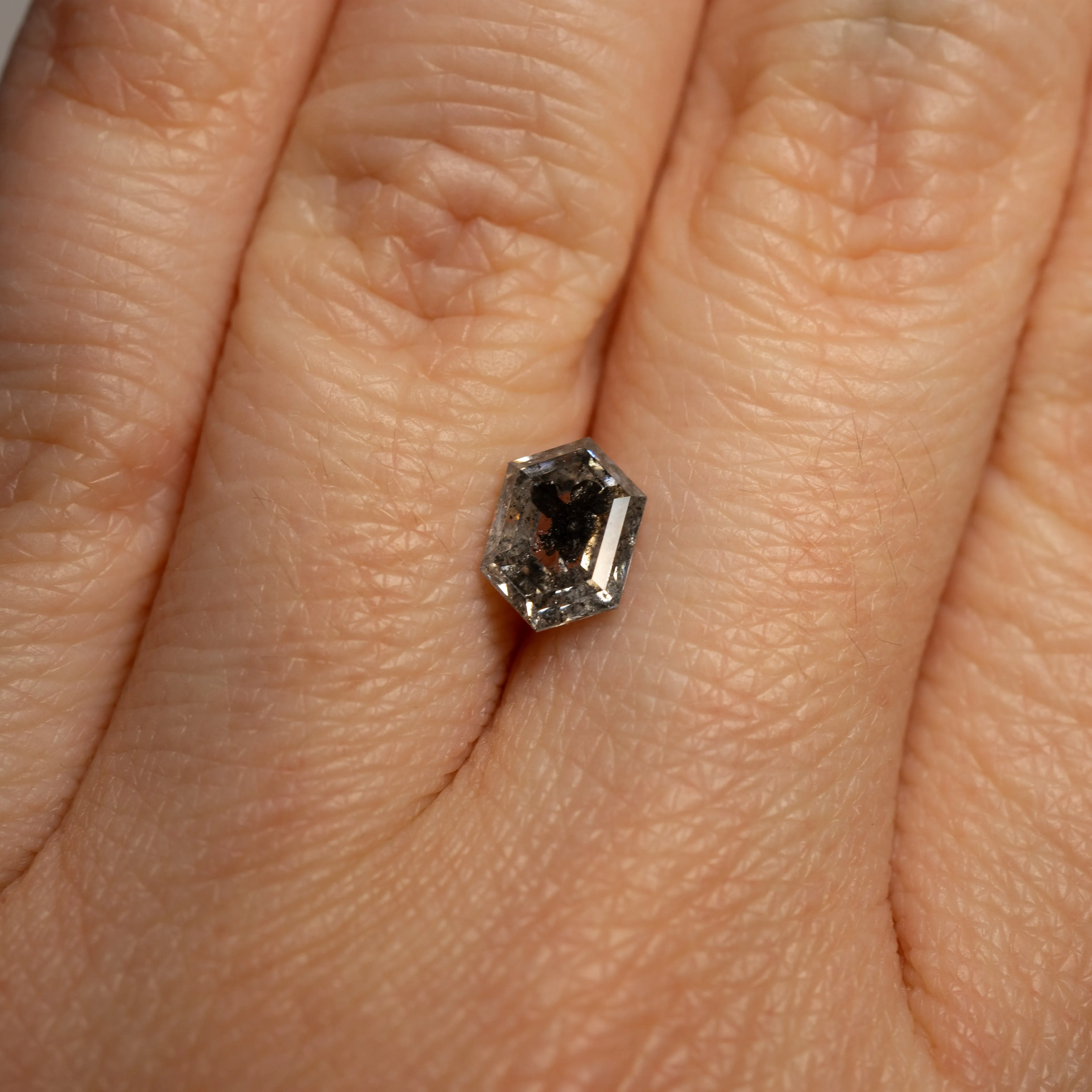 Hexagon Salt & Pepper Diamond | 1.32ct | Canada Origin