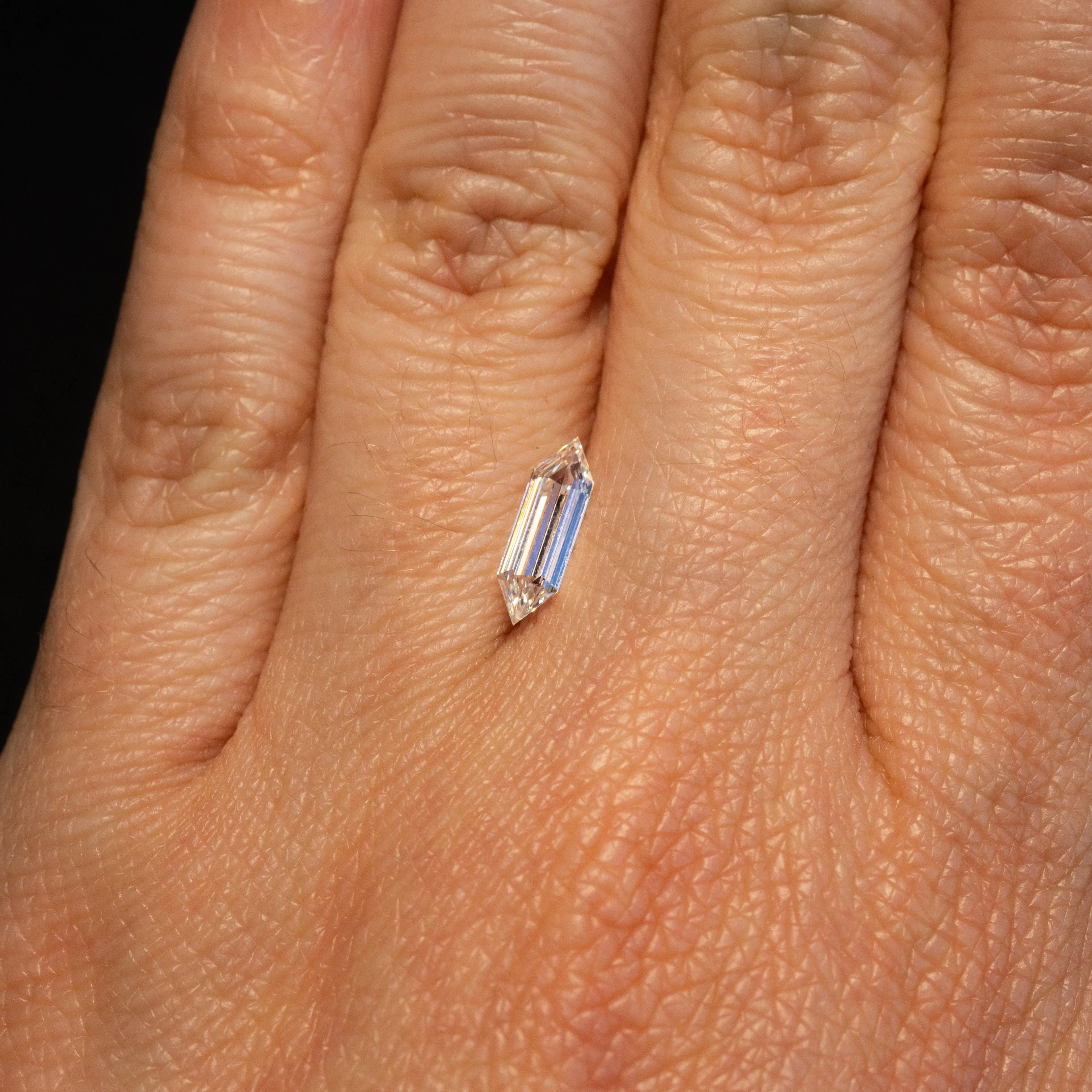 Hexagon Step Cut Diamond | 0.78ct | E VVS2 | Canada Origin