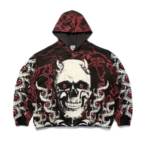 High Street Dark Skull Hoodie