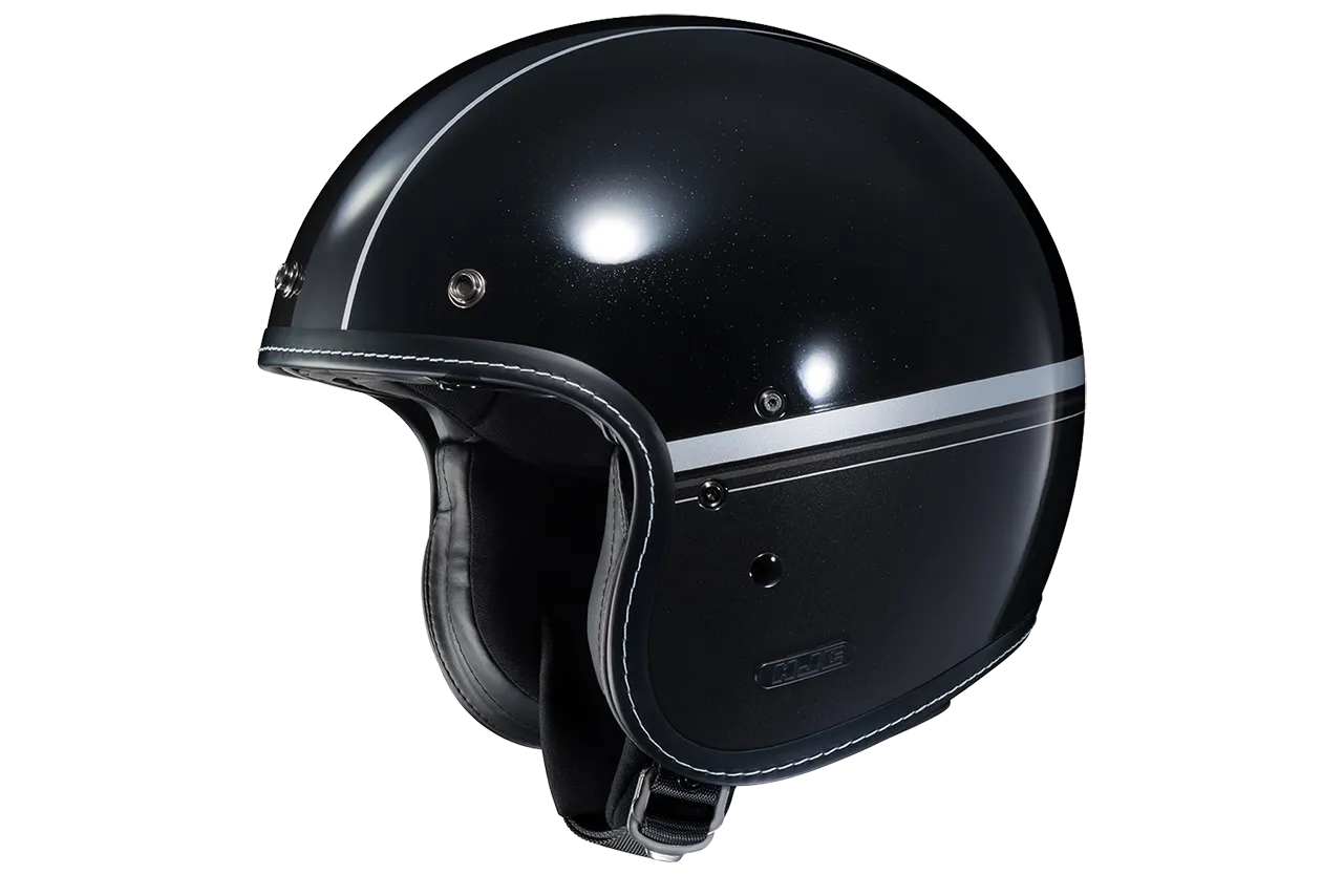 HJC IS-5 Summer Open-Face Helmet - Equinox Black/Silver