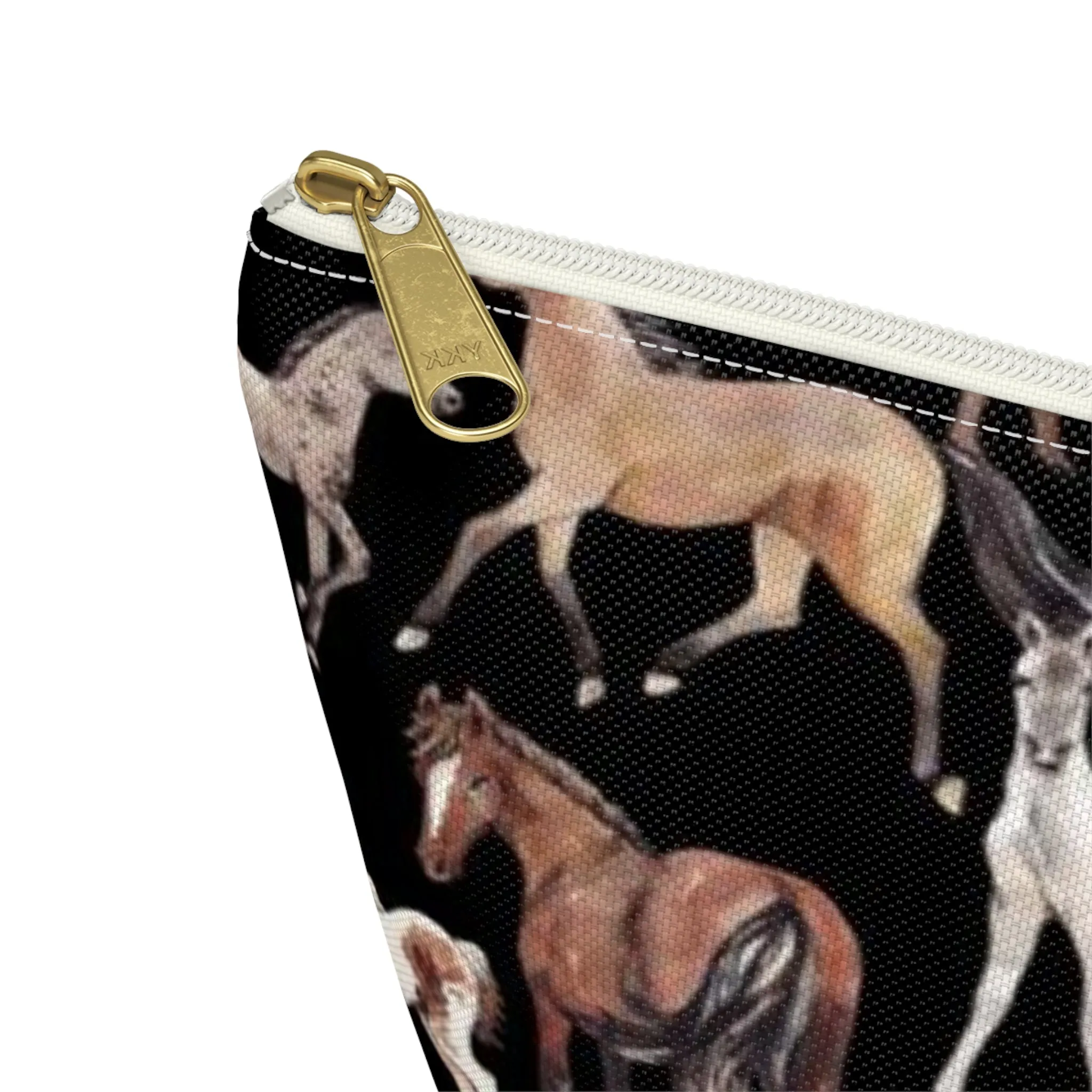 Horse School Pencil Case Accessory Pouch Make Up Bag - Saiko Studio