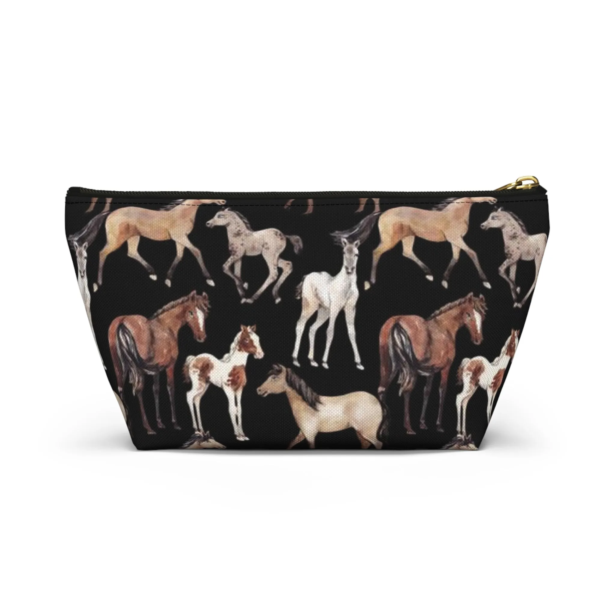 Horse School Pencil Case Accessory Pouch Make Up Bag - Saiko Studio