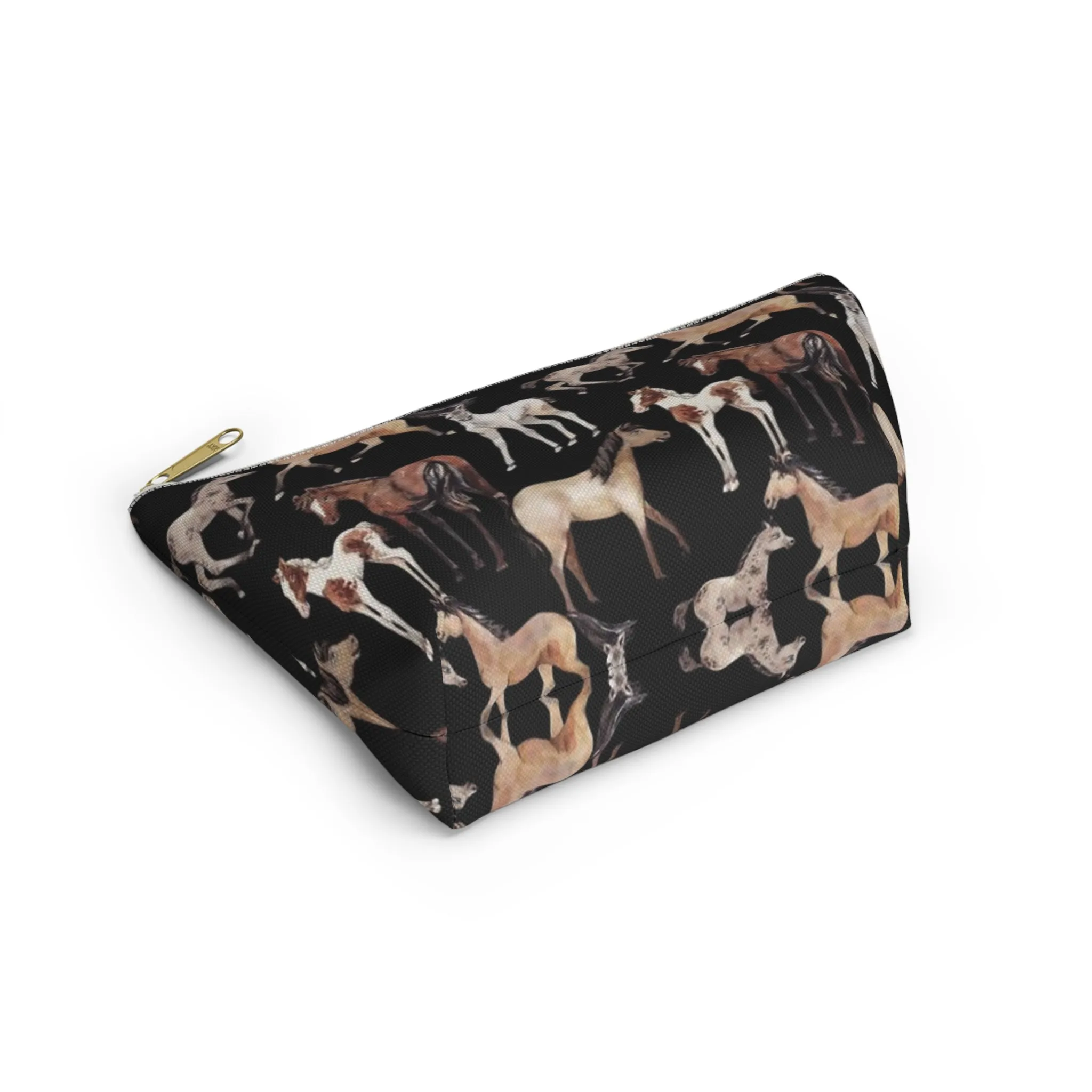 Horse School Pencil Case Accessory Pouch Make Up Bag - Saiko Studio