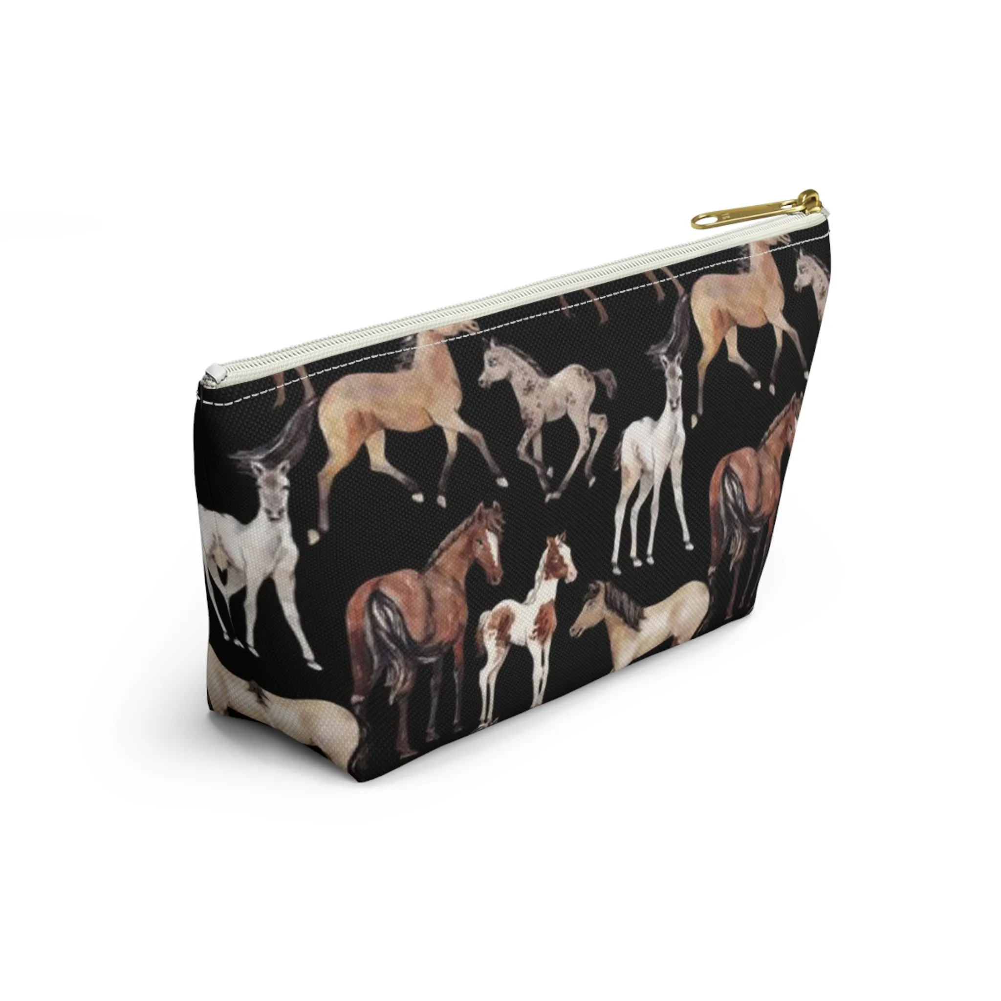 Horse School Pencil Case Accessory Pouch Make Up Bag - Saiko Studio