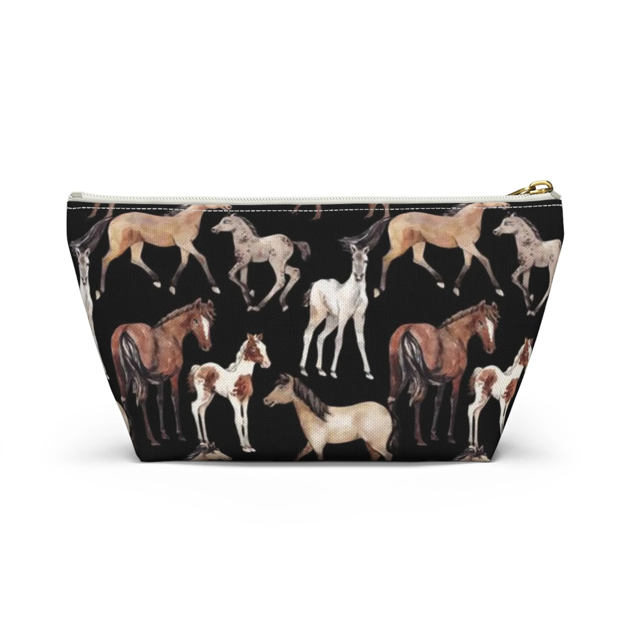 Horse School Pencil Case Accessory Pouch Make Up Bag - Saiko Studio