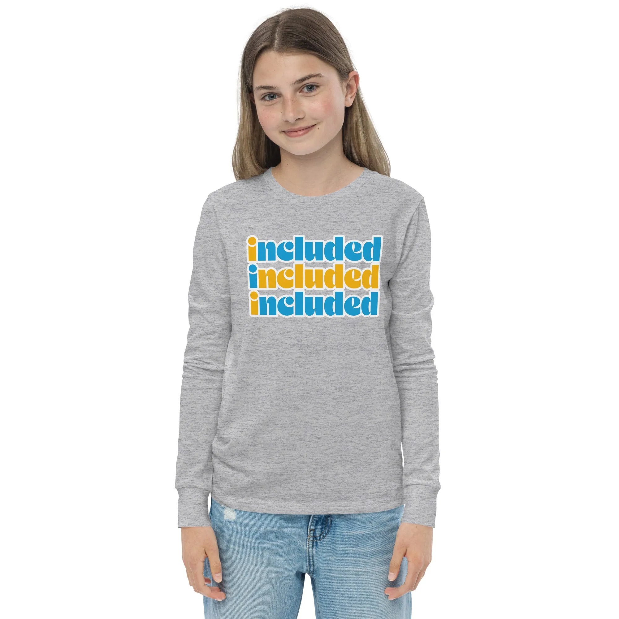 Included Blue & Yellow Youth long sleeve tee