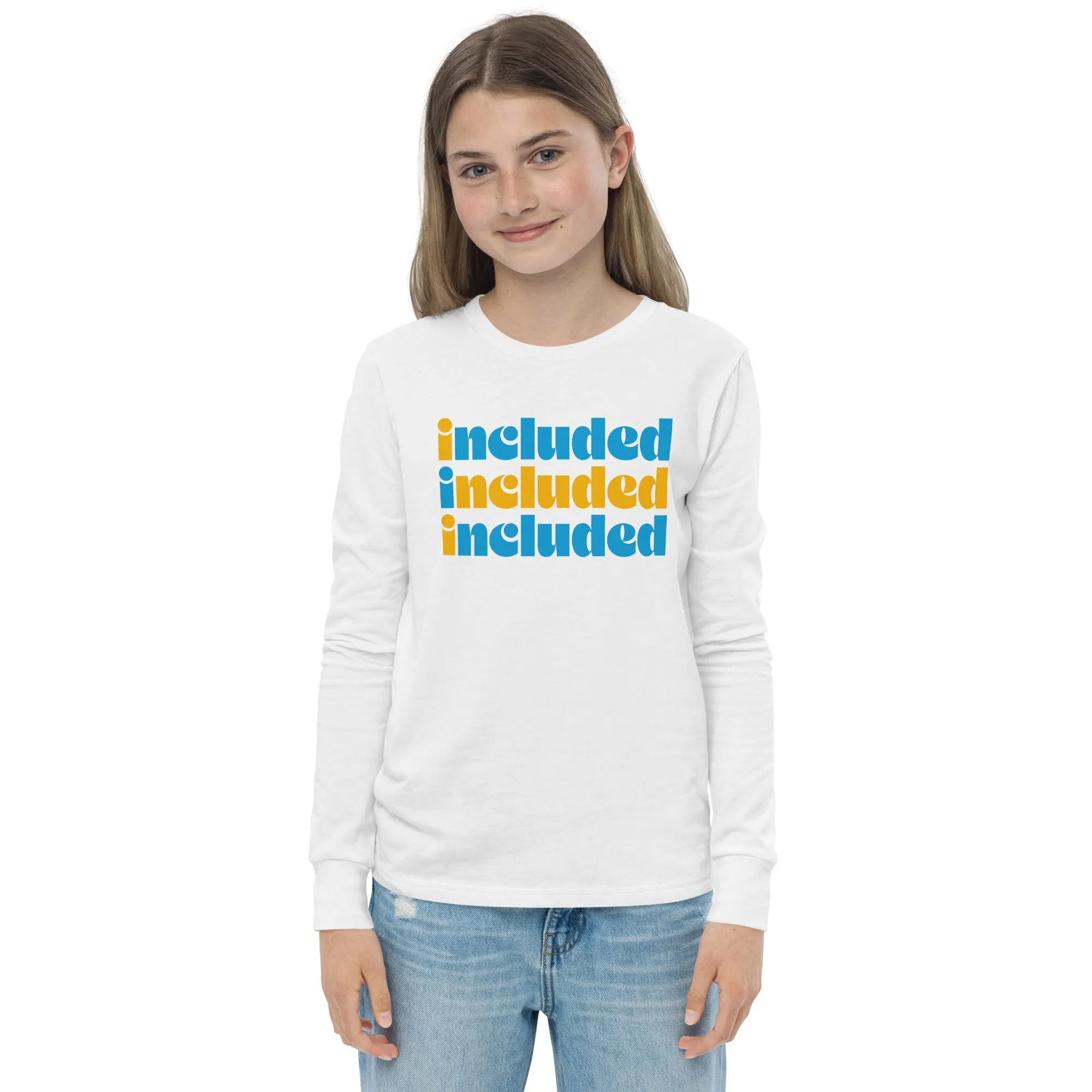 Included Blue & Yellow Youth long sleeve tee