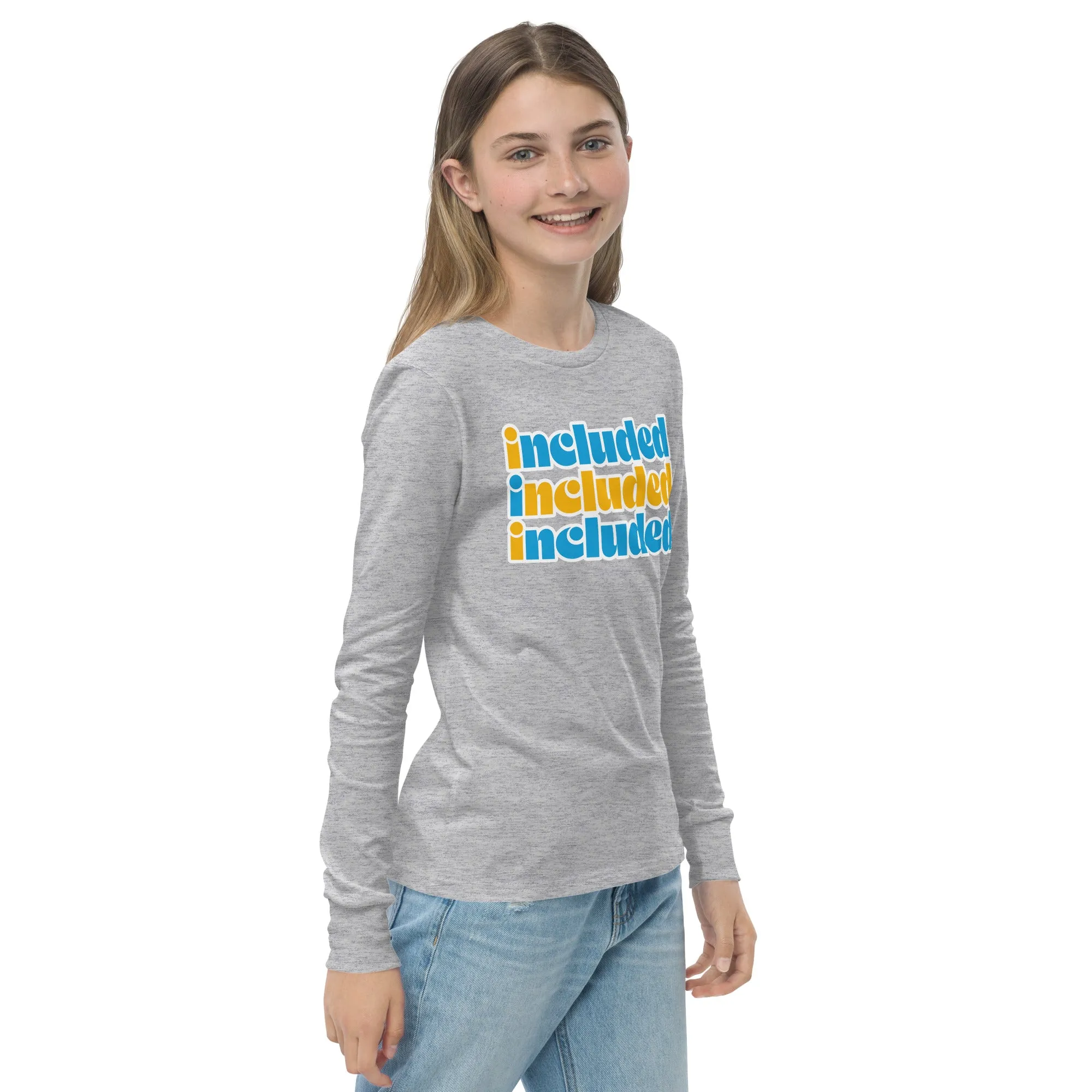 Included Blue & Yellow Youth long sleeve tee