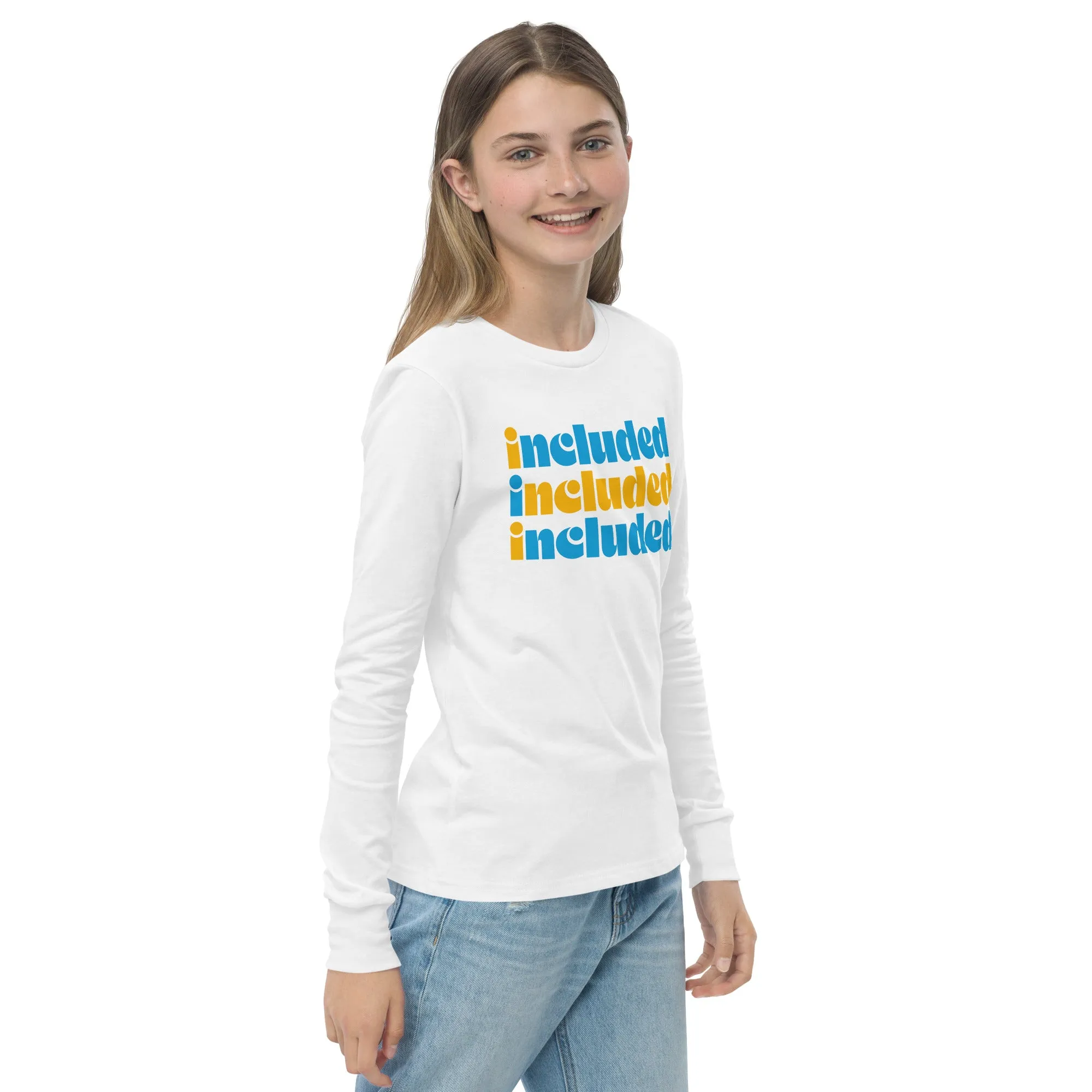 Included Blue & Yellow Youth long sleeve tee