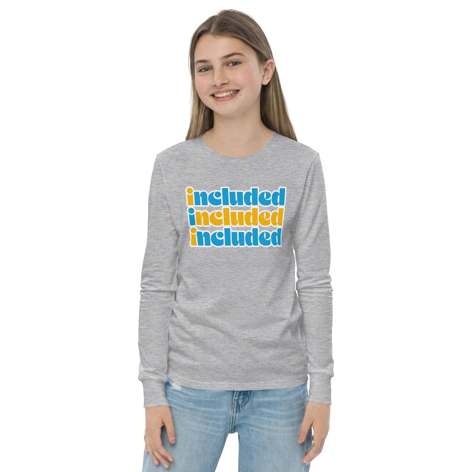 Included Blue & Yellow Youth long sleeve tee