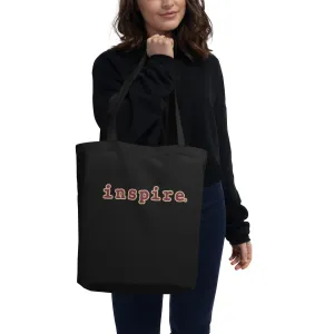 inspire Tan and Black Eco Tote Bag