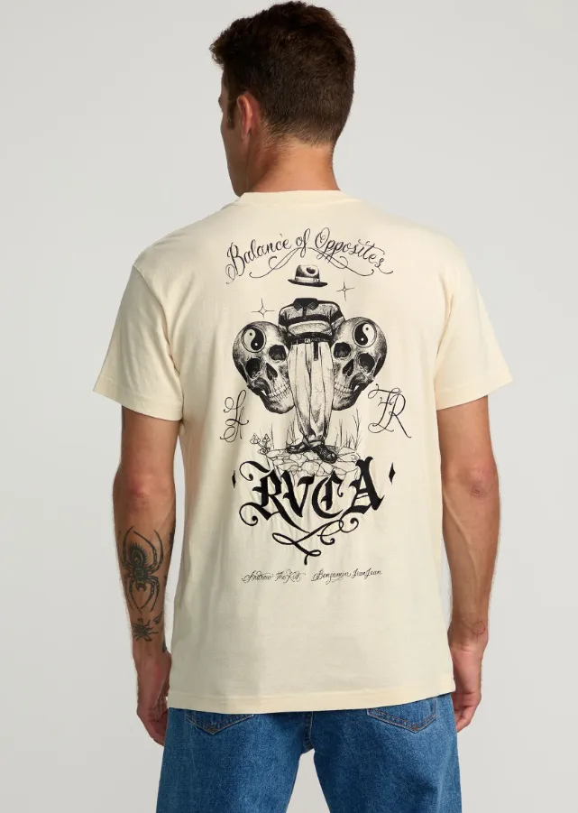 INVISIBLE MAN POCKET TEE - SILVER BLEACH