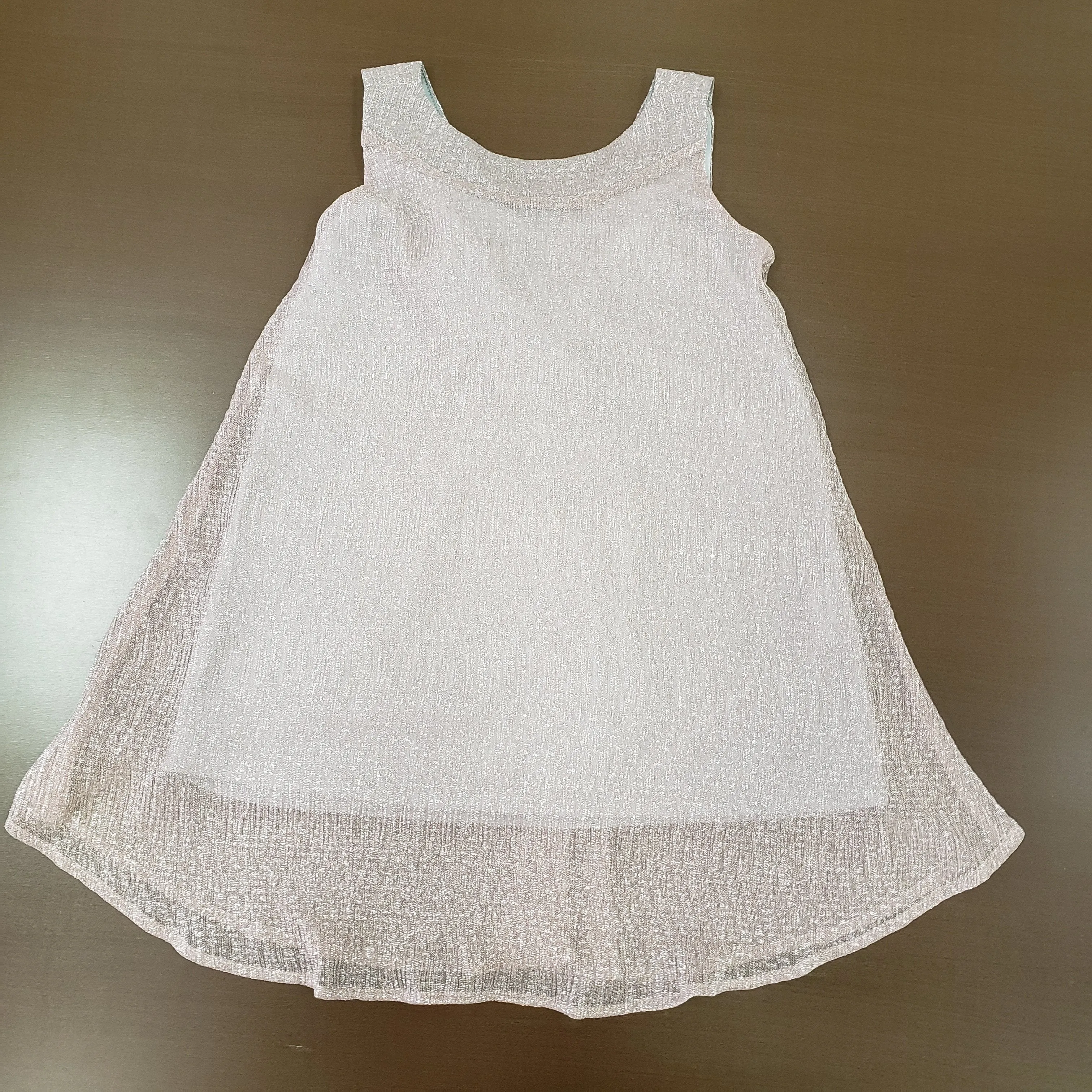 Isobella & Chloe Rose Gold Dazzling Darling Dress - Big Girl
